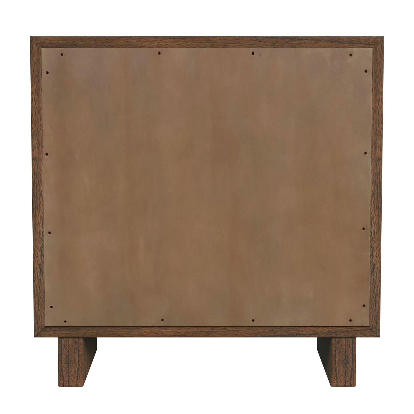 Halmstad Wood Panel 2 Drawer Nightstand in Brown 5768188