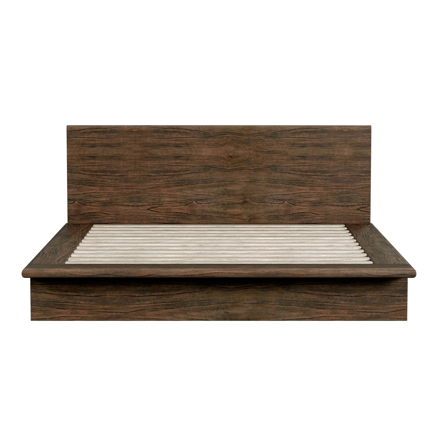 Halmstad Wood Platform King Bed in Brown 5769188