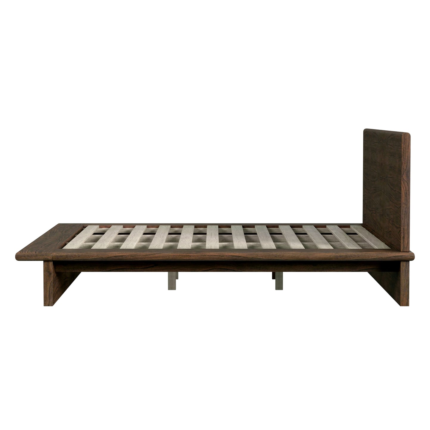 Halmstad Wood Platform King Bed in Brown 5769188