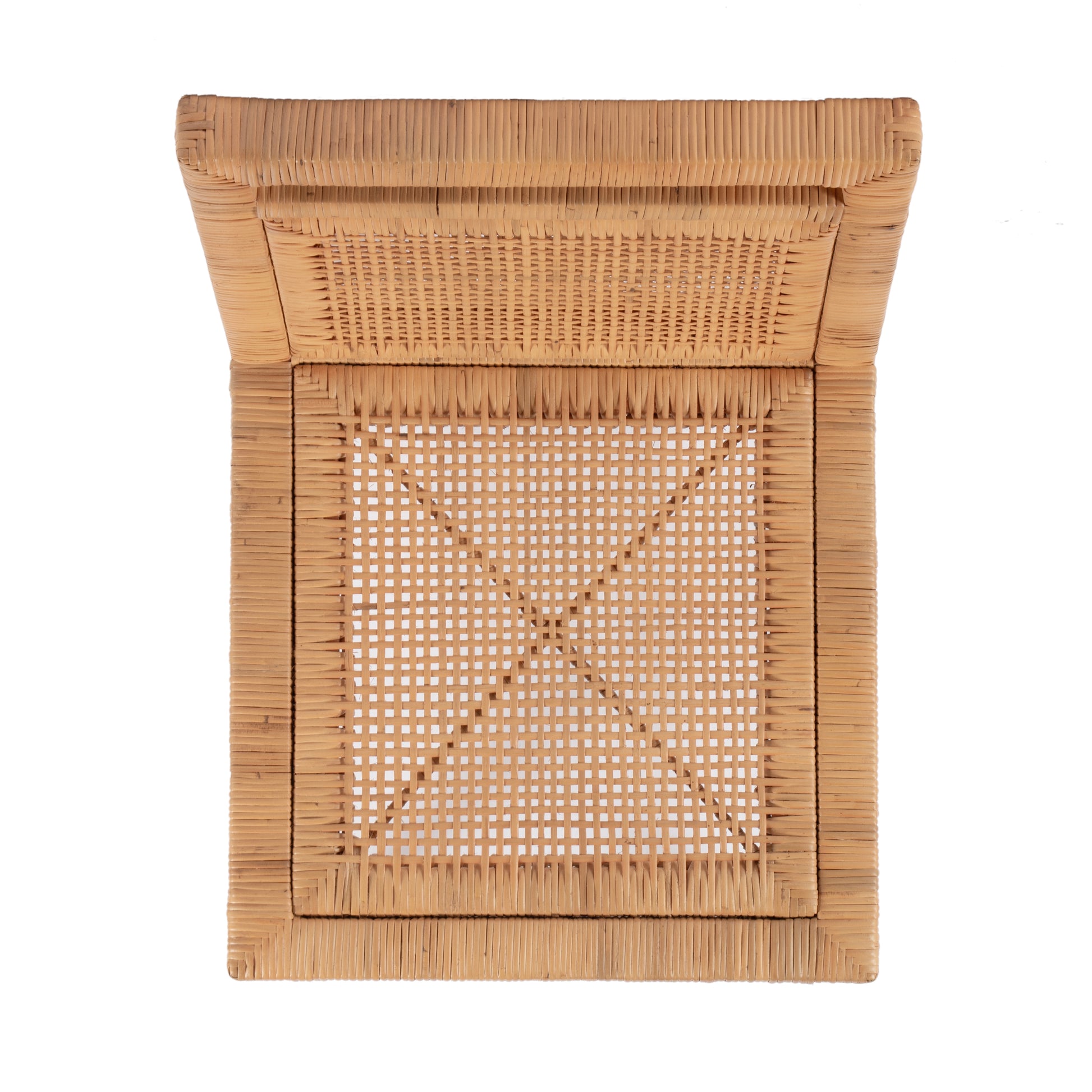 Butler Specialty Company Brielle 24 in. Seat Height Woven Rattan Counter Stool with Back, Light Brown