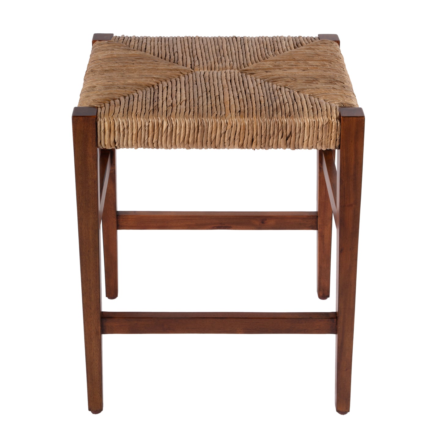 Butler Specialty Company Valencia 24.5 in. Seat Height Woven Backless Counter Stool, Dark Brown