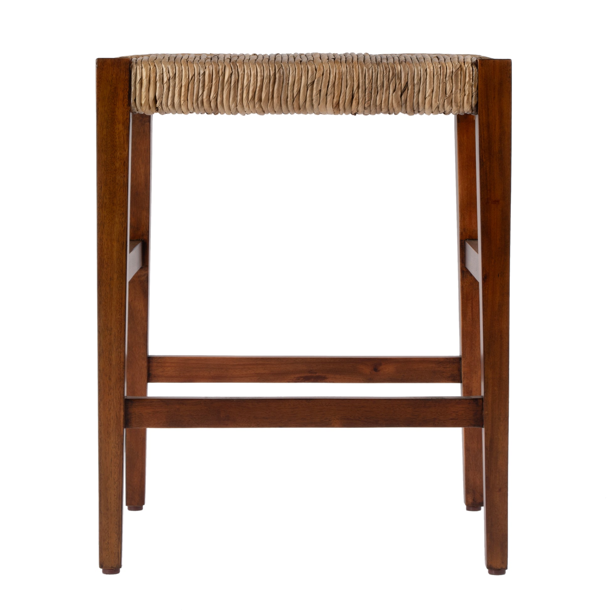Butler Specialty Company Valencia 24.5 in. Seat Height Woven Backless Counter Stool, Dark Brown