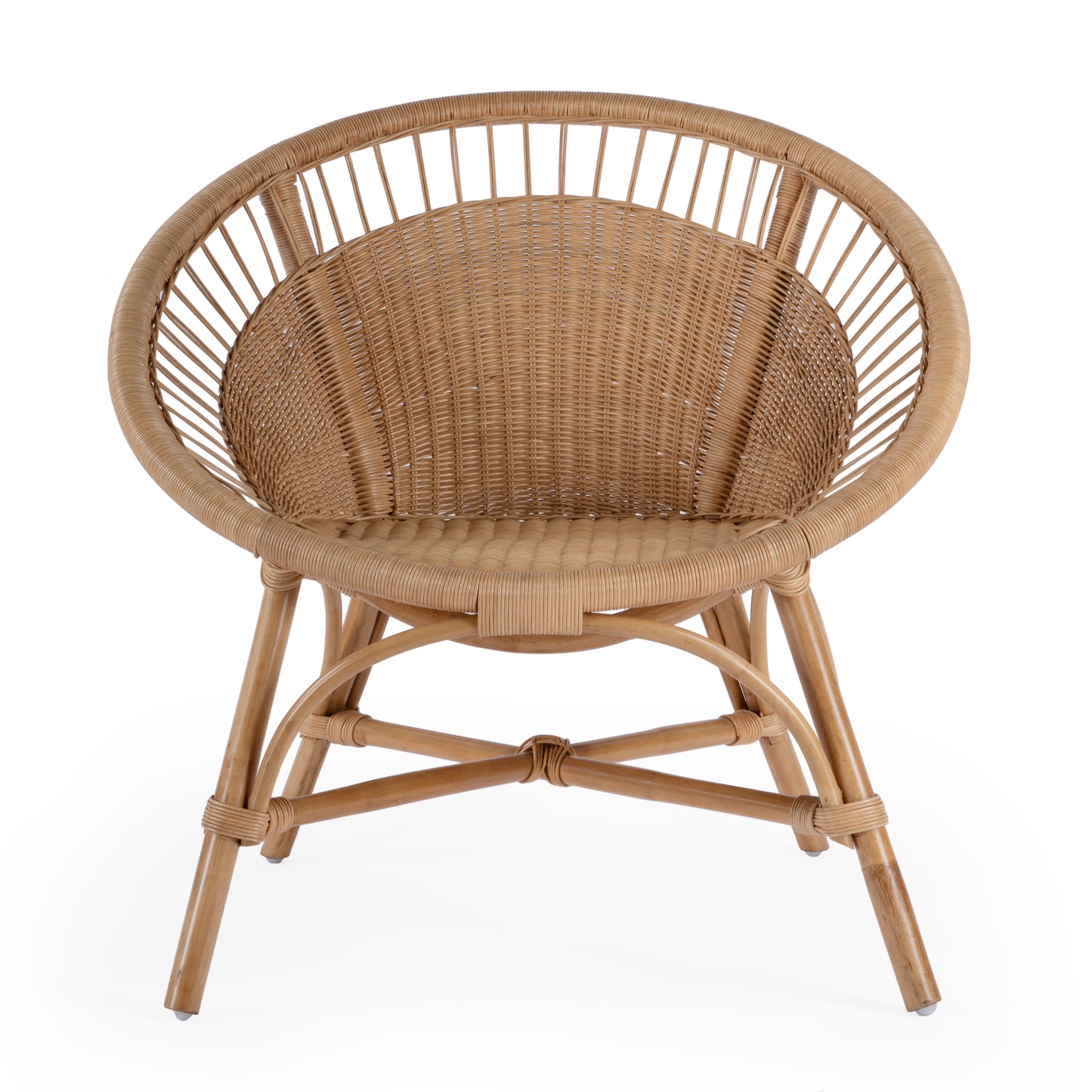 Butler Specialty Company Savannah Woven Rattan Accent Chair, Natural