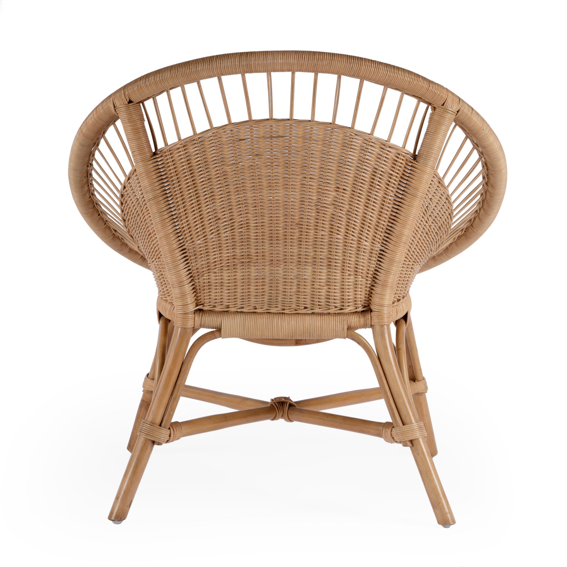 Butler Specialty Company Savannah Woven Rattan Accent Chair, Natural