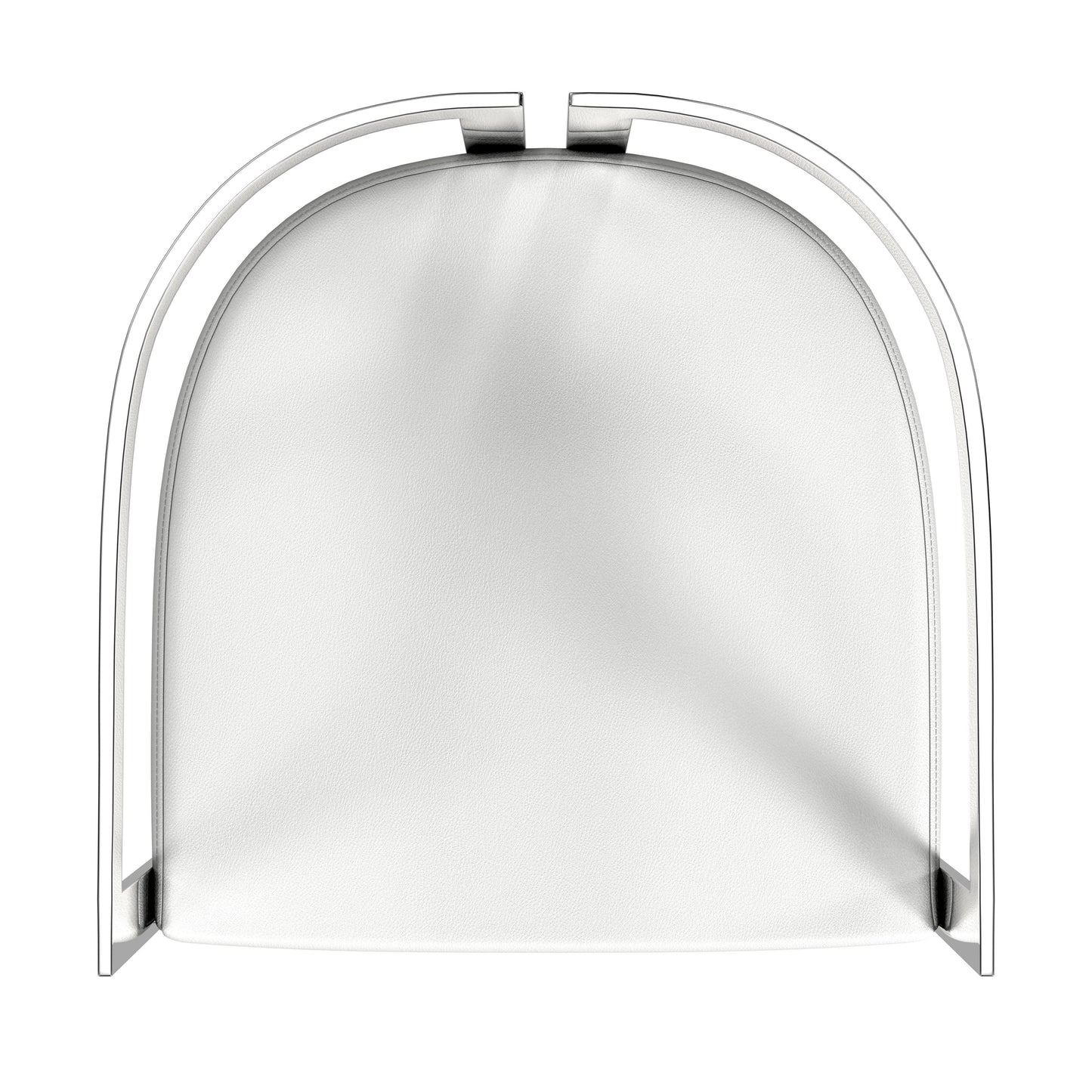 Butler Specialty Company Clarence 28 in. Seat Height Faux Leather Low Back Bar Stool, White