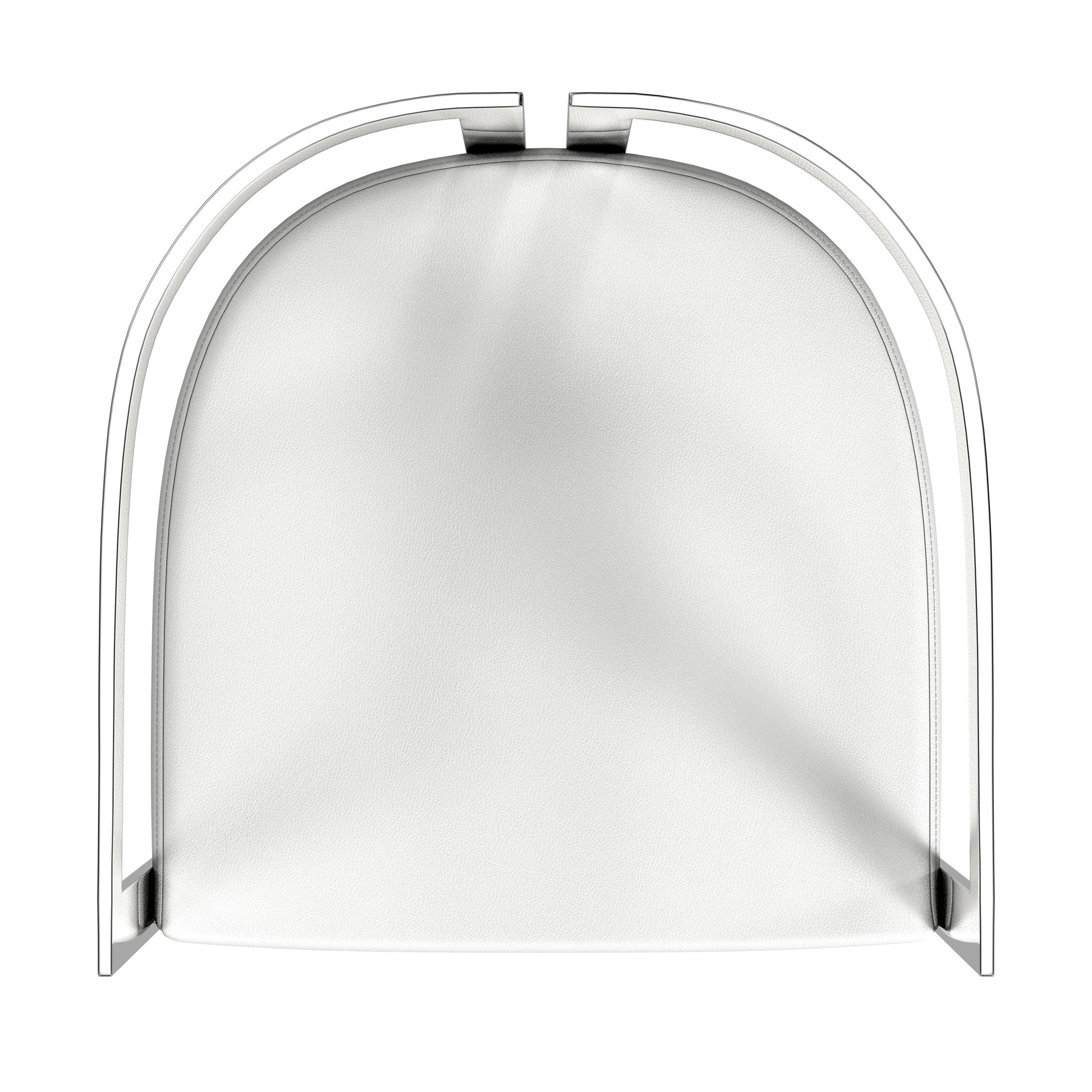 Butler Specialty Company Clarence 28 in. Seat Height Faux Leather Low Back Bar Stool, White