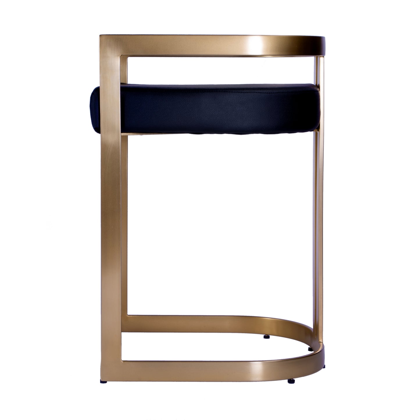 Butler Specialty Company Clarence 23 in. Seat Height Faux Leather Dining Stool, Black