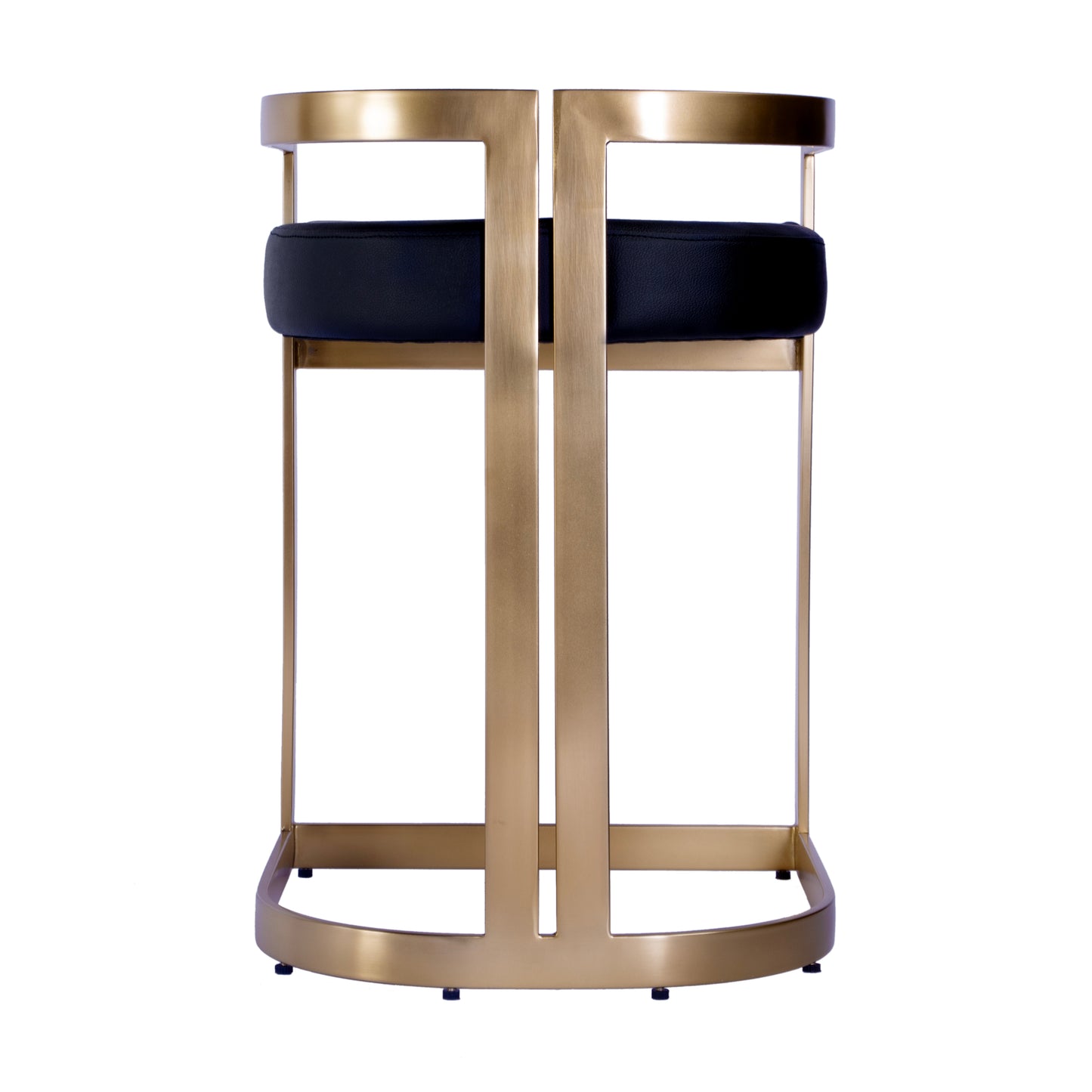 Butler Specialty Company Clarence 23 in. Seat Height Faux Leather Dining Stool, Black