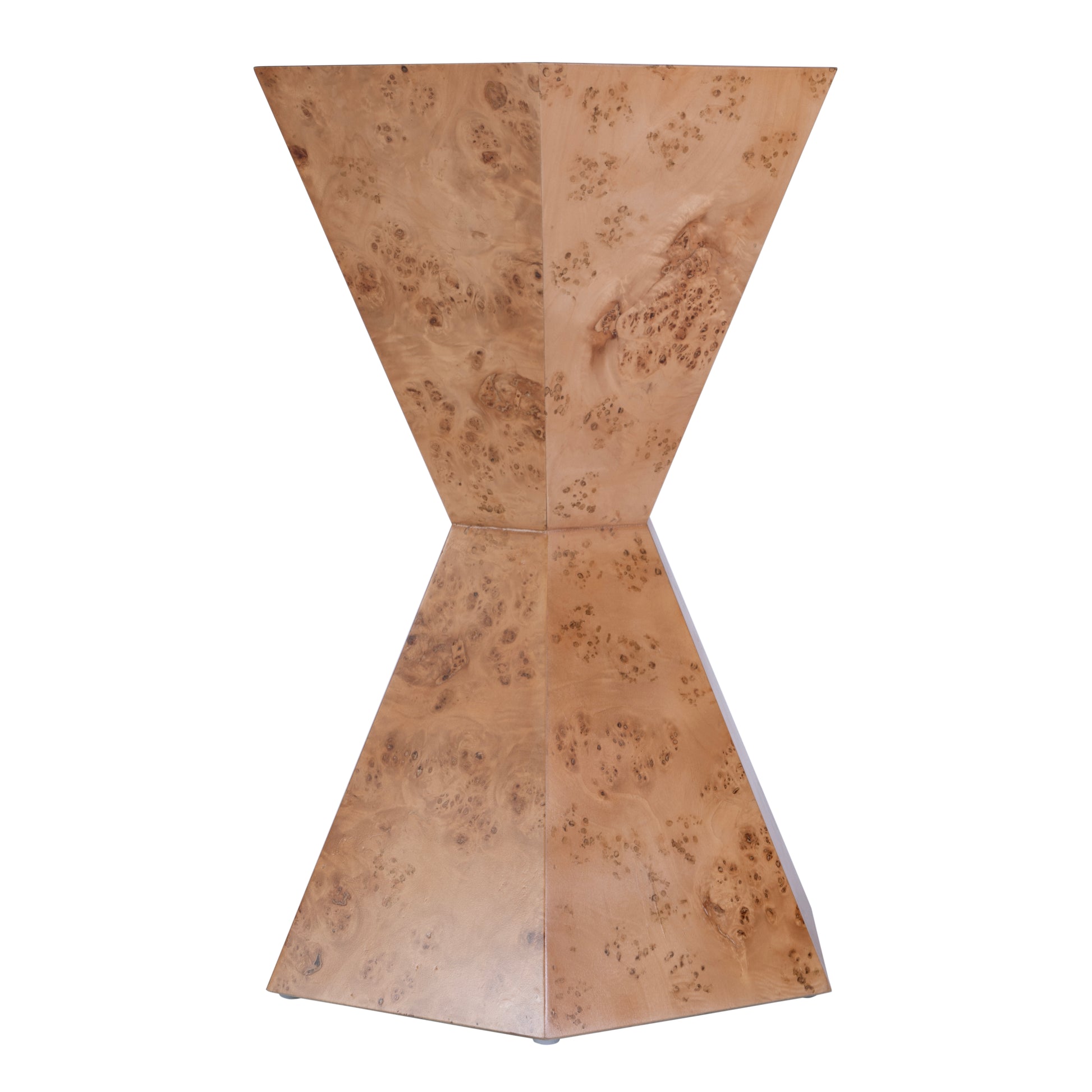 Butler Specialty Company Billie 20 in. W Hourglass Hexagon Shaped Burl Wood Side Table, Brown