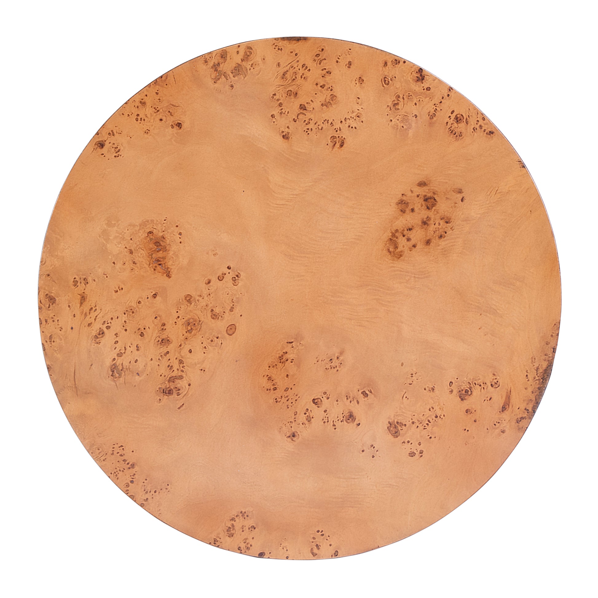 Butler Specialty Company Billie 22 in. W Round Burl Wood Drum End Table, Medium Brown