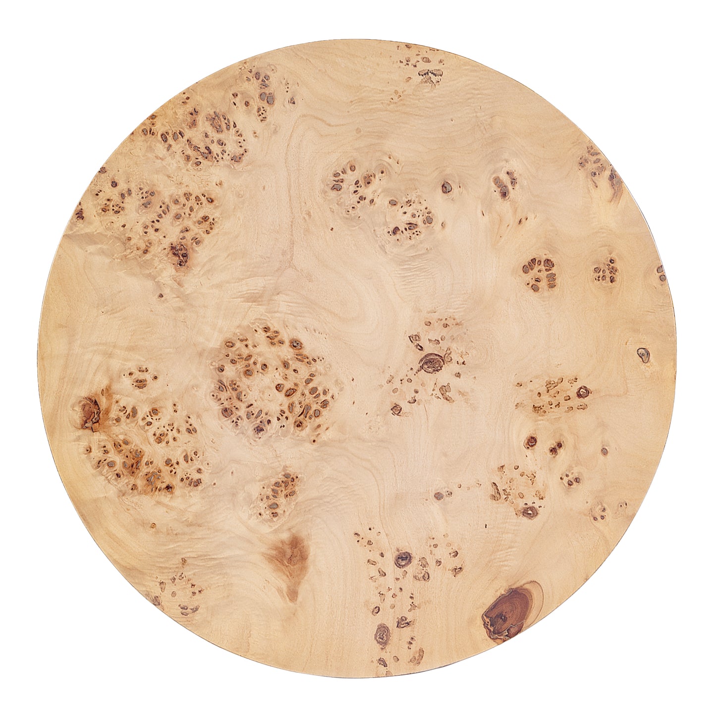 Butler Specialty Company Billie 22 in. W Round Burl Wood Drum End Table, Light Brown