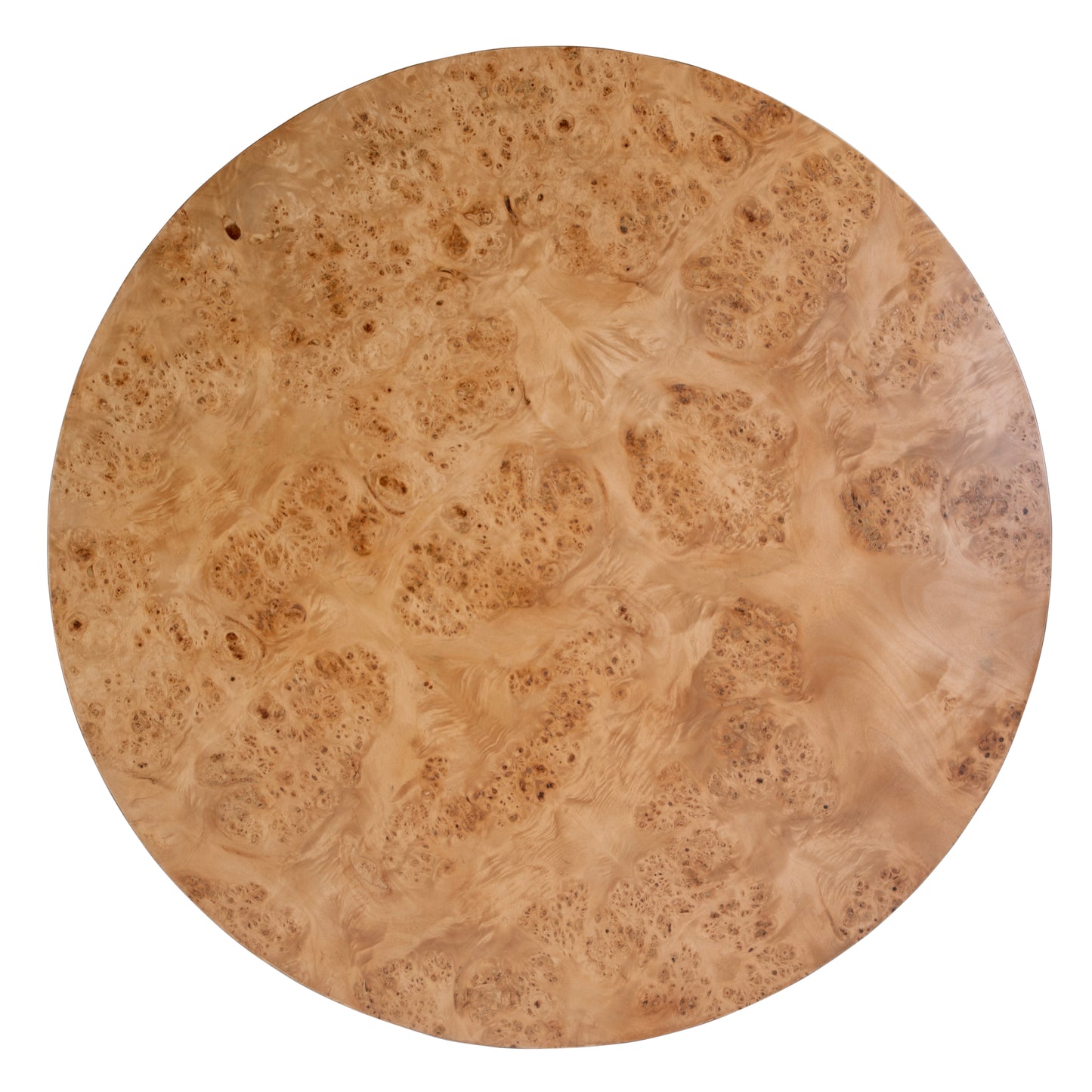 Butler Specialty Company Billie 46 in. W Round Burl Wood Coffee Table, Brown