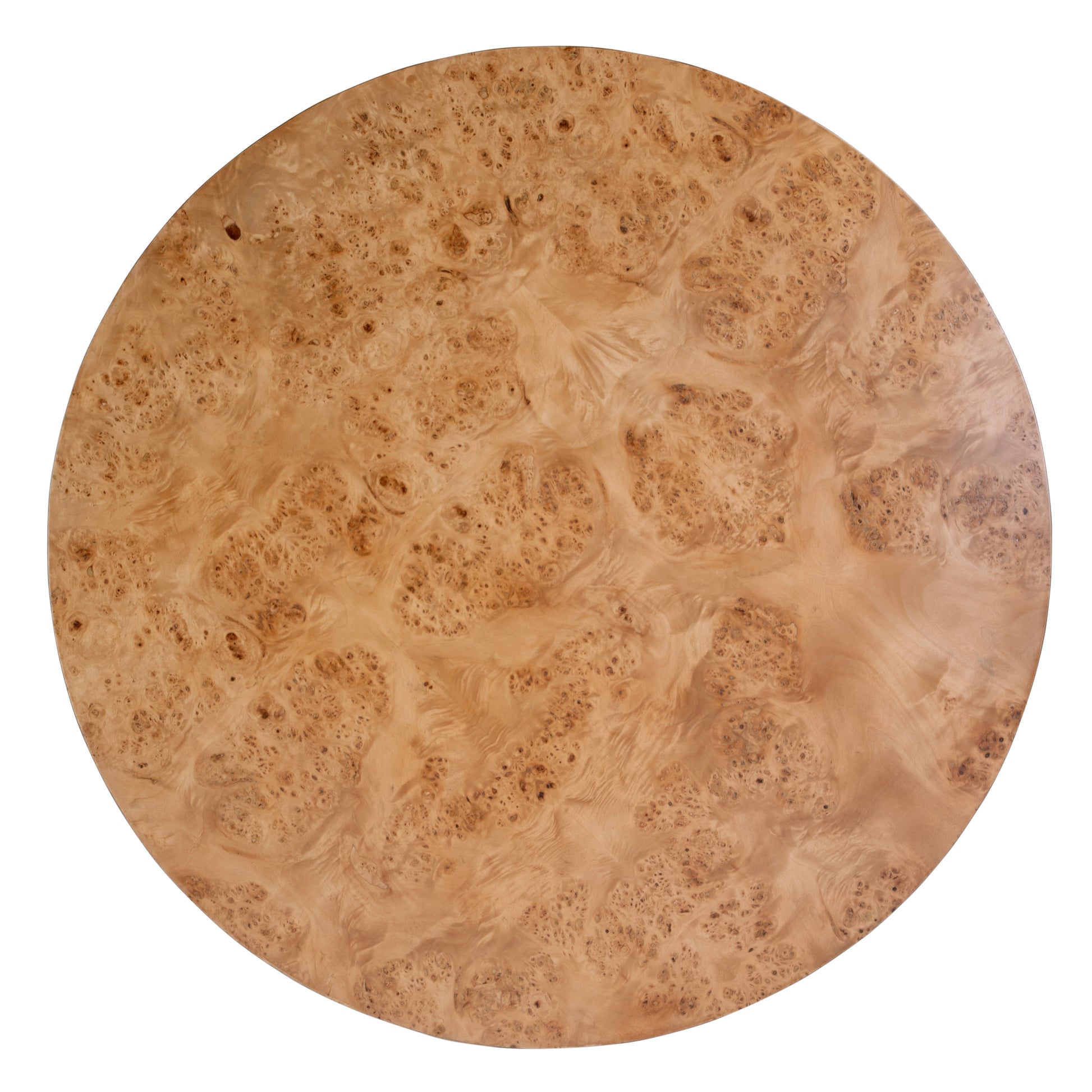 Butler Specialty Company Billie 46 in. W Round Burl Wood Coffee Table, Brown