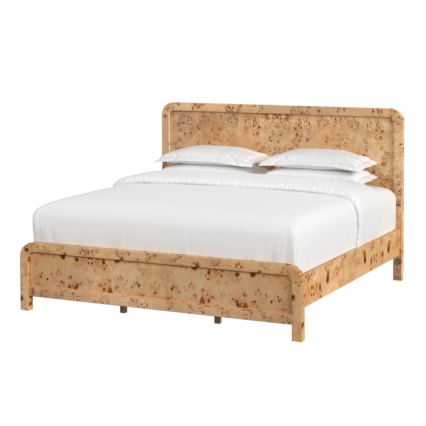 Butler Specialty Company Cora King Burl Panel Bed, Brown