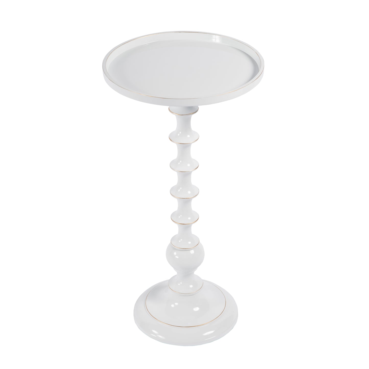 Butler Specialty Company Mia 11 in. W Round Metal Side Table, White
