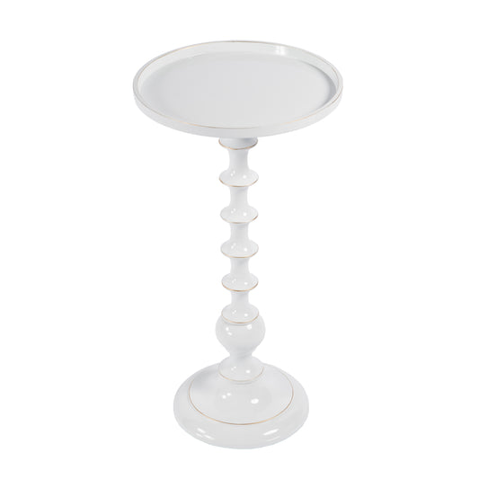 Butler Specialty Company Mia 11 in. W Round Metal Side Table, White