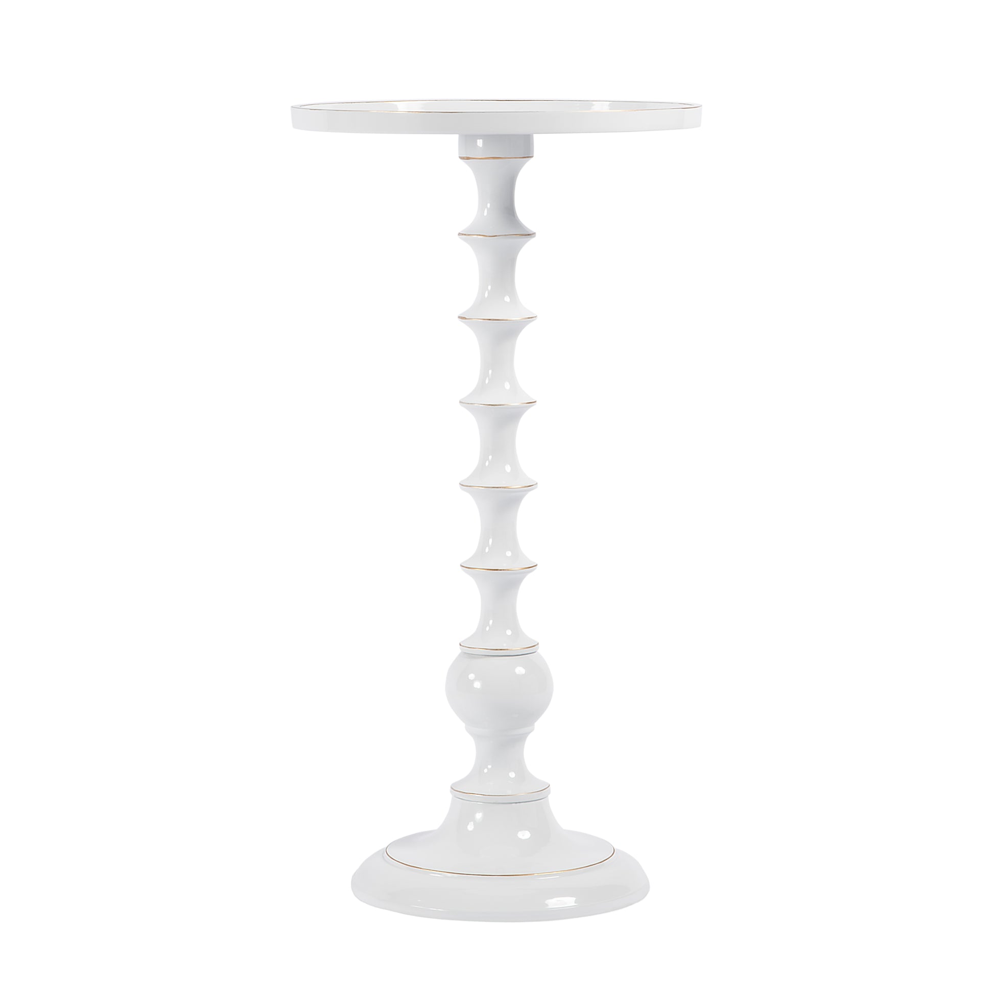Butler Specialty Company Mia 11 in. W Round Metal Side Table, White