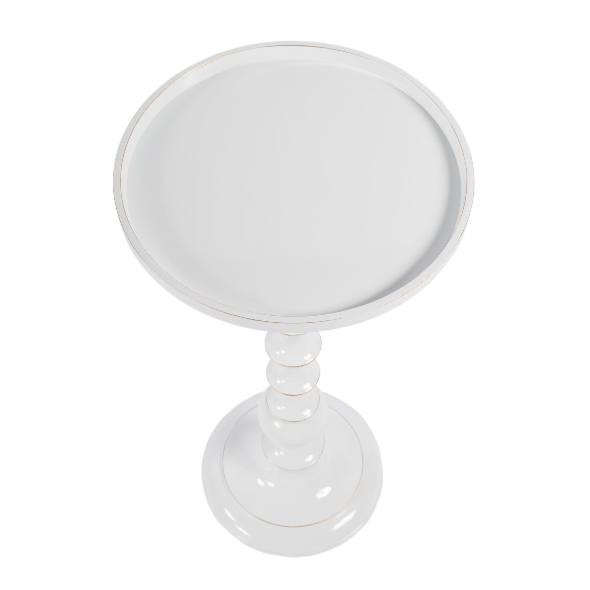 Butler Specialty Company Mia 11 in. W Round Metal Side Table, White