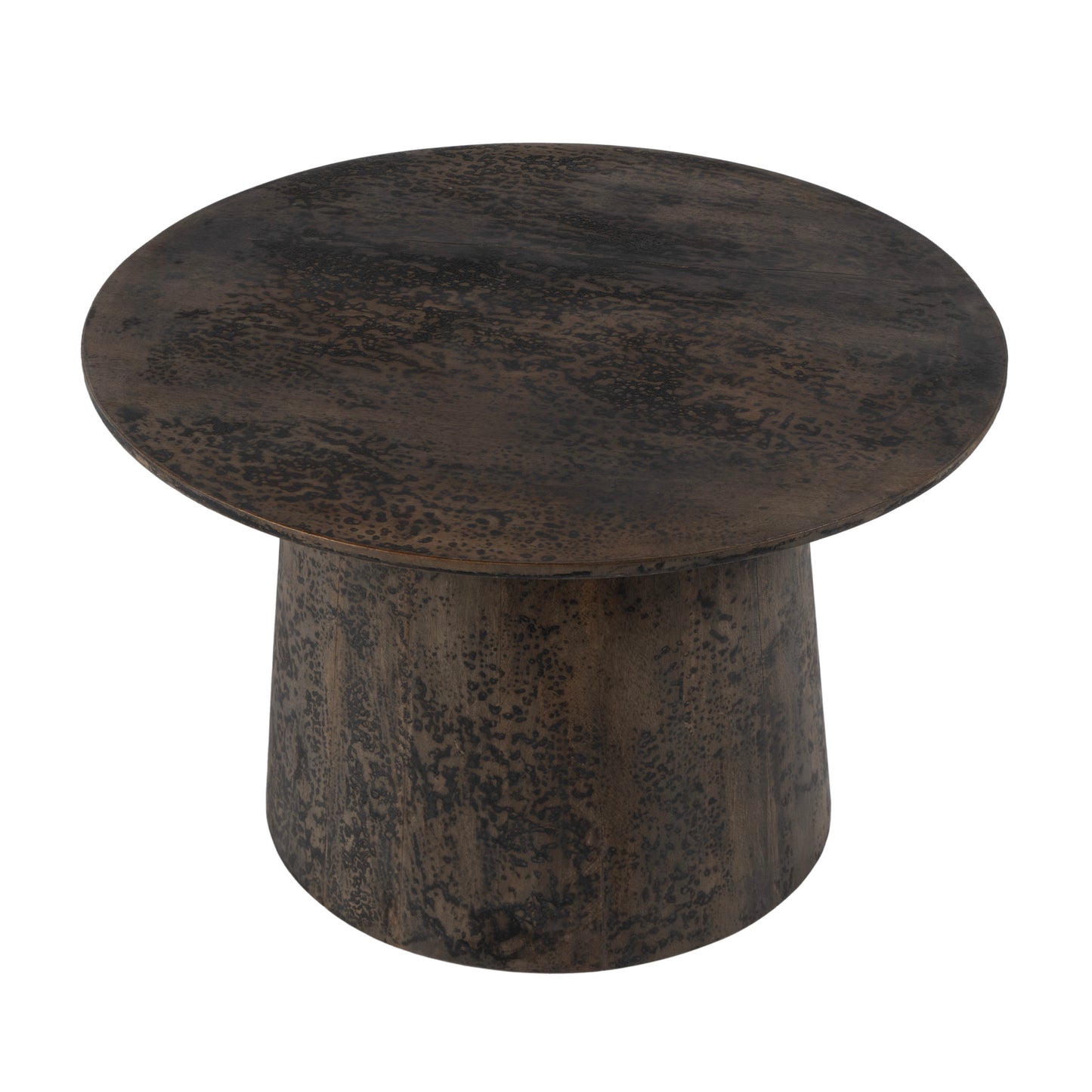Butler Specialty Company Hattie 23.5 in. W Round Drum Coffee Table, Brown