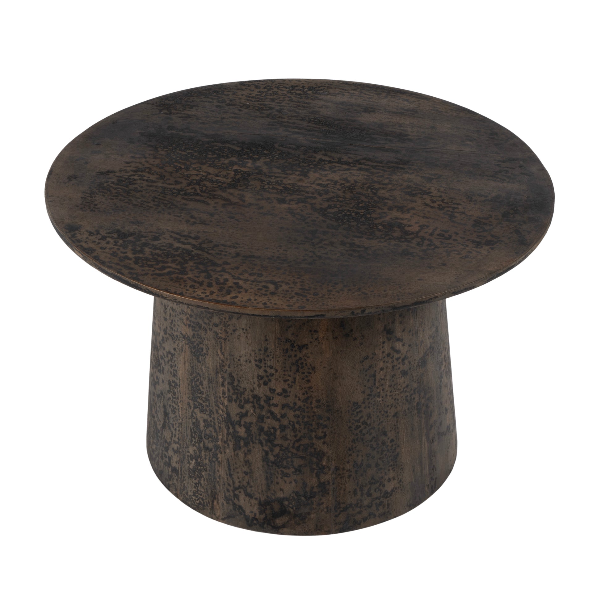 Butler Specialty Company Hattie 23.5 in. W Round Drum Coffee Table, Brown