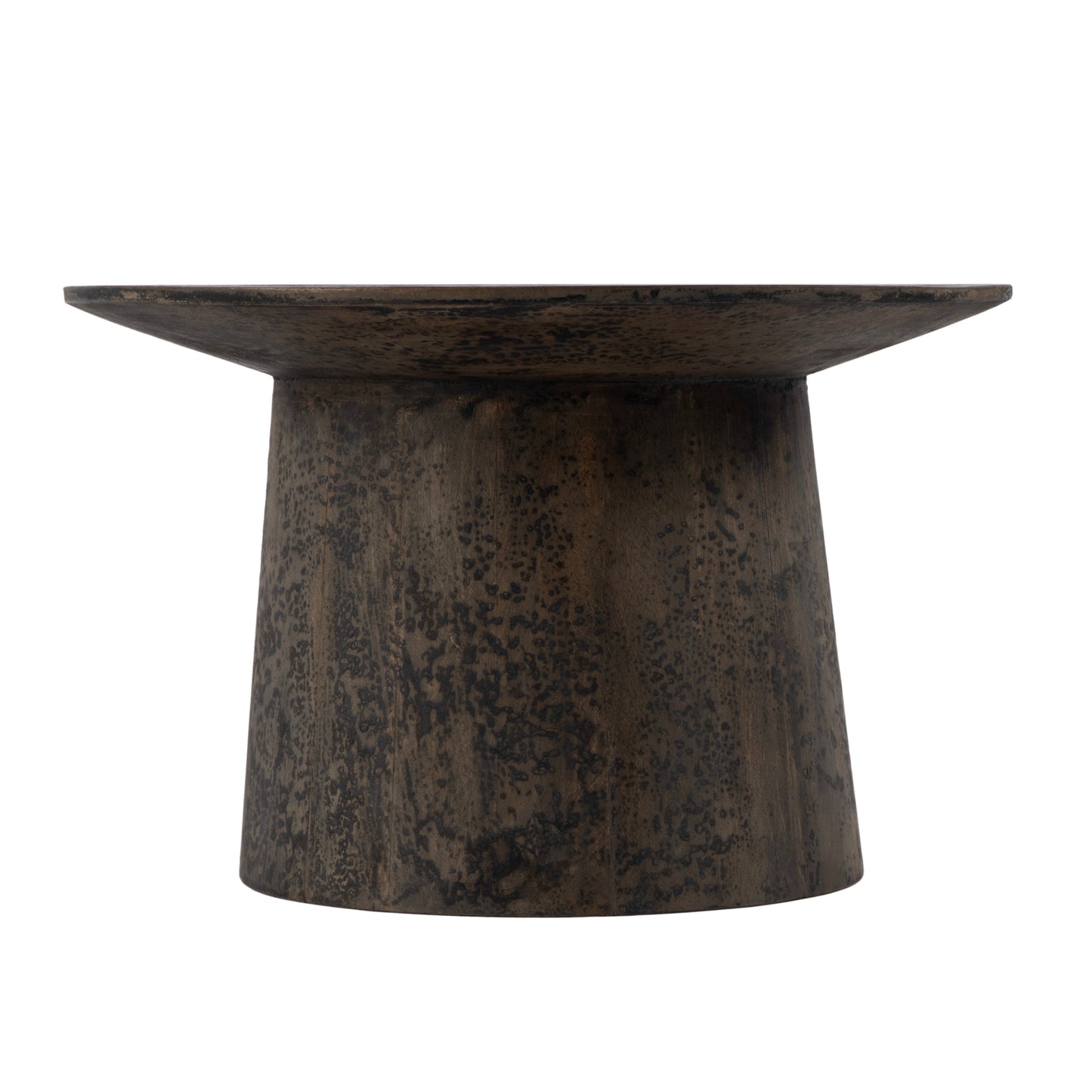 Butler Specialty Company Hattie 23.5 in. W Round Drum Coffee Table, Brown
