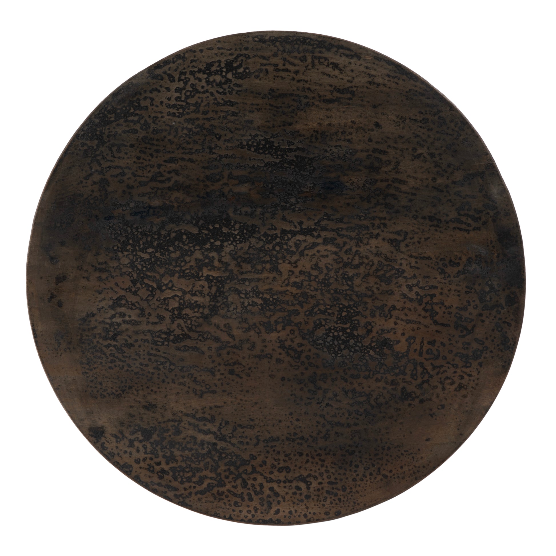 Butler Specialty Company Hattie 23.5 in. W Round Drum Coffee Table, Brown