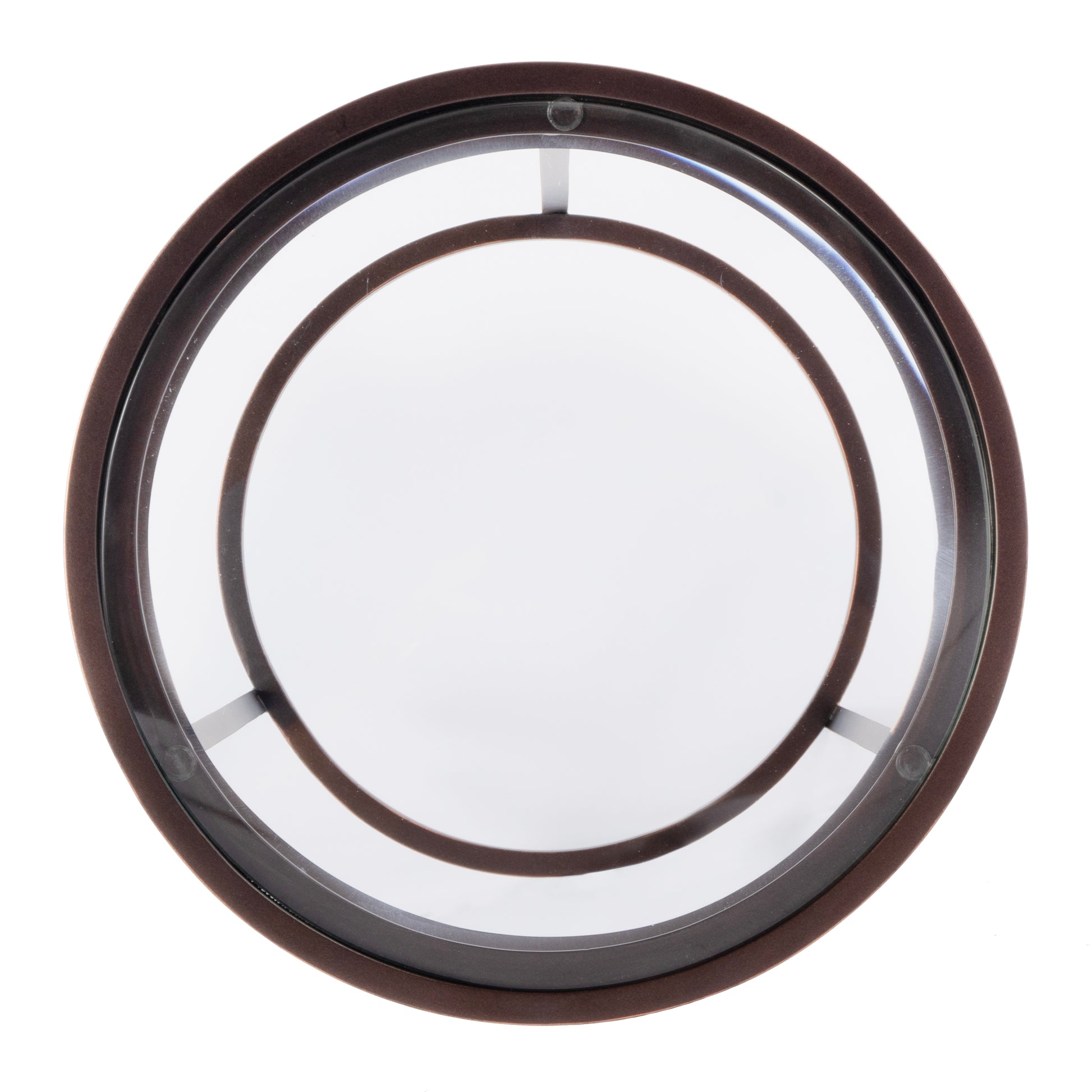 Butler Specialty Company Lola 11 in. W Round Glass and Metal Side Table, Black