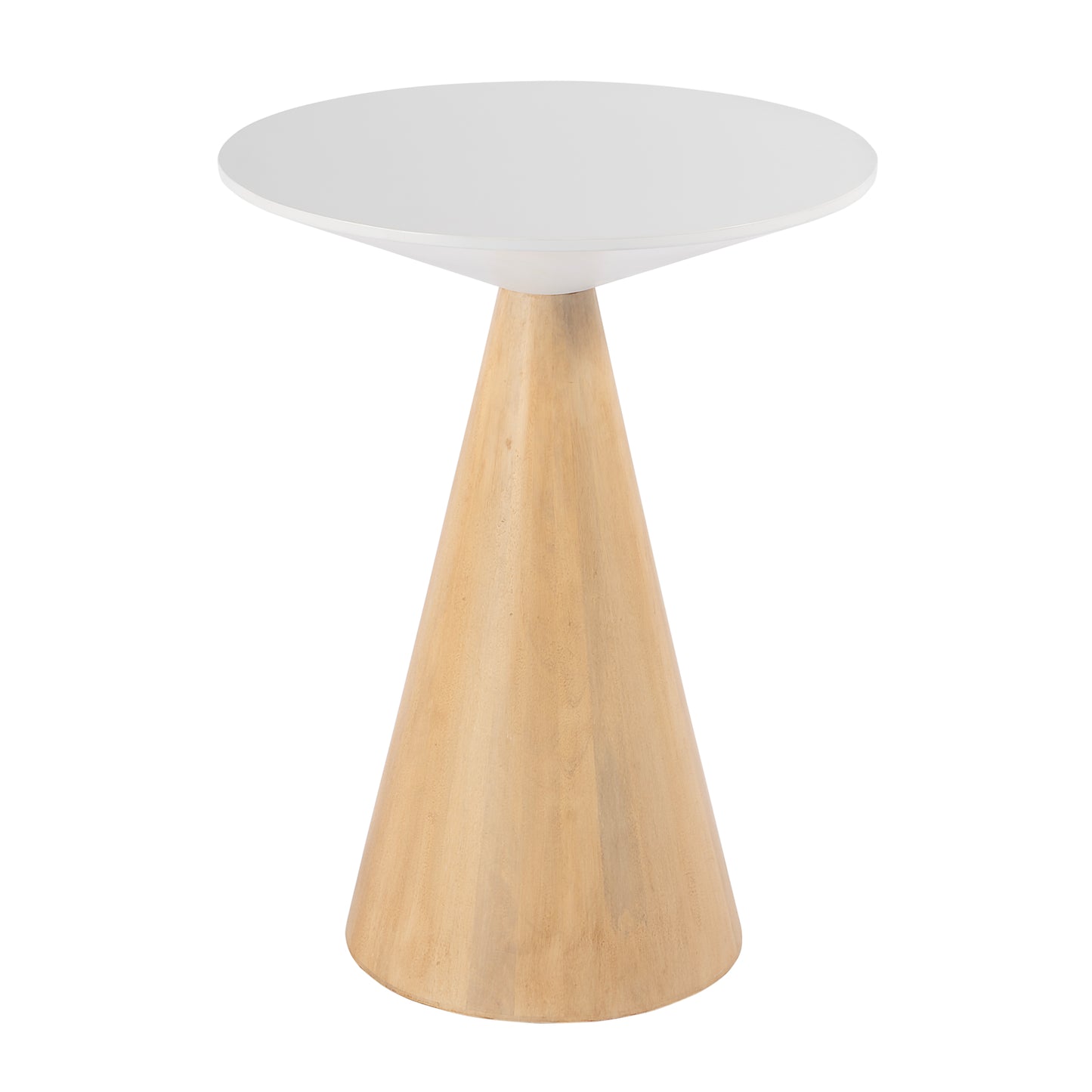 Butler Specialty Company Via 20 in. W Round Solid Wood Side Table, Natural