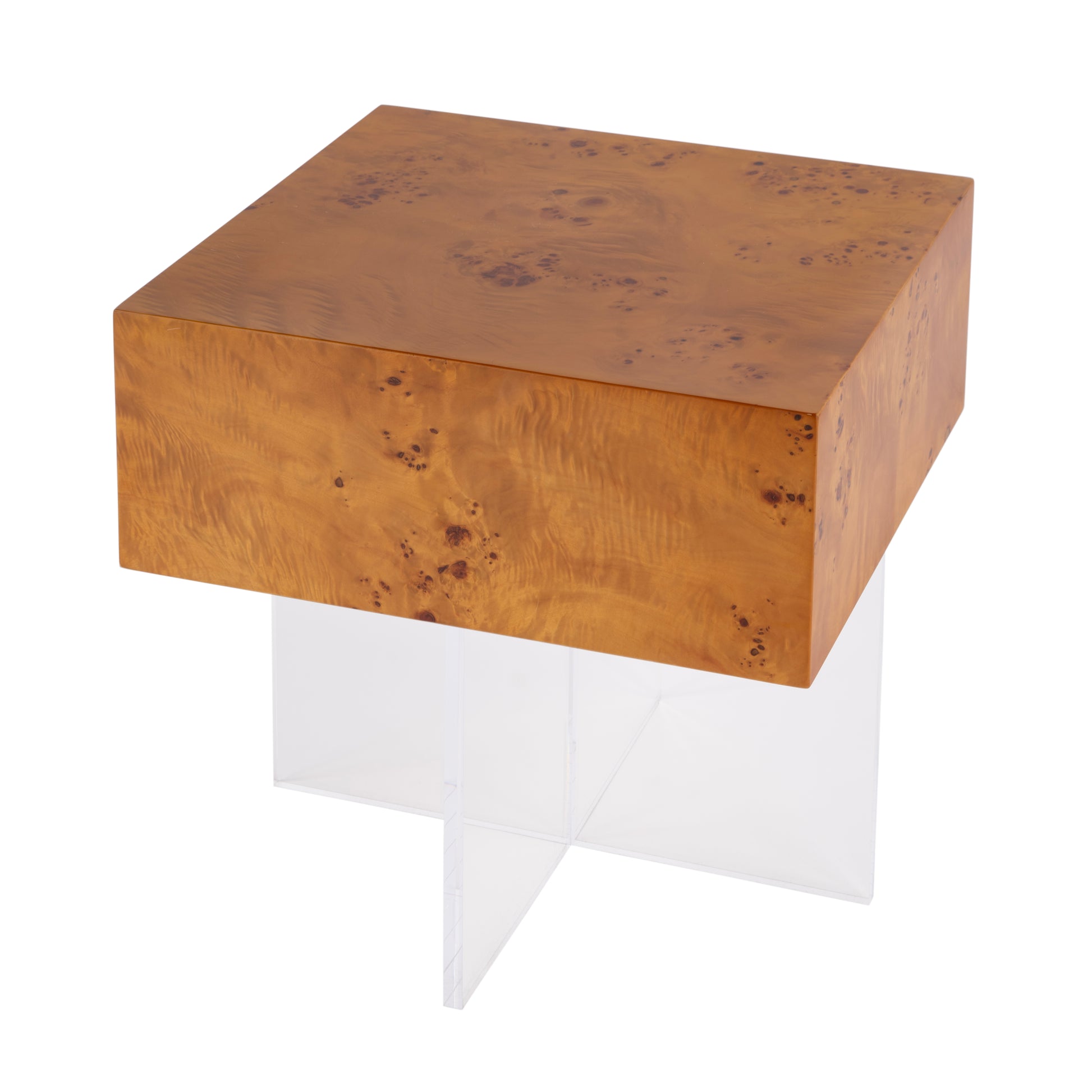 Butler Specialty Company Corsica 20 in. W Square Acrylic Side Table, Clear
