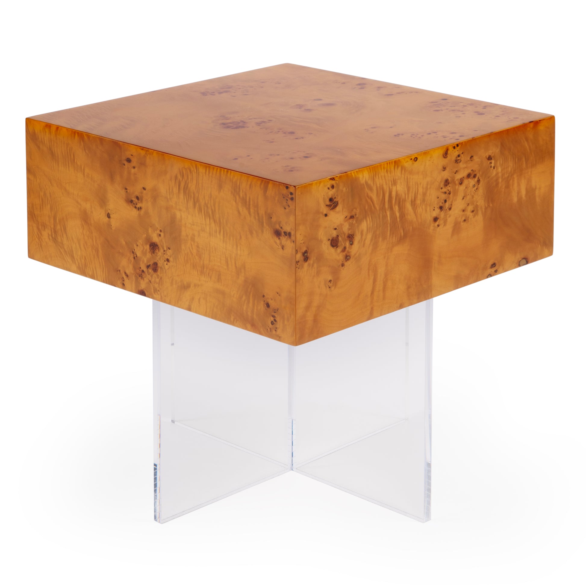 Butler Specialty Company Corsica 20 in. W Square Acrylic Side Table, Clear