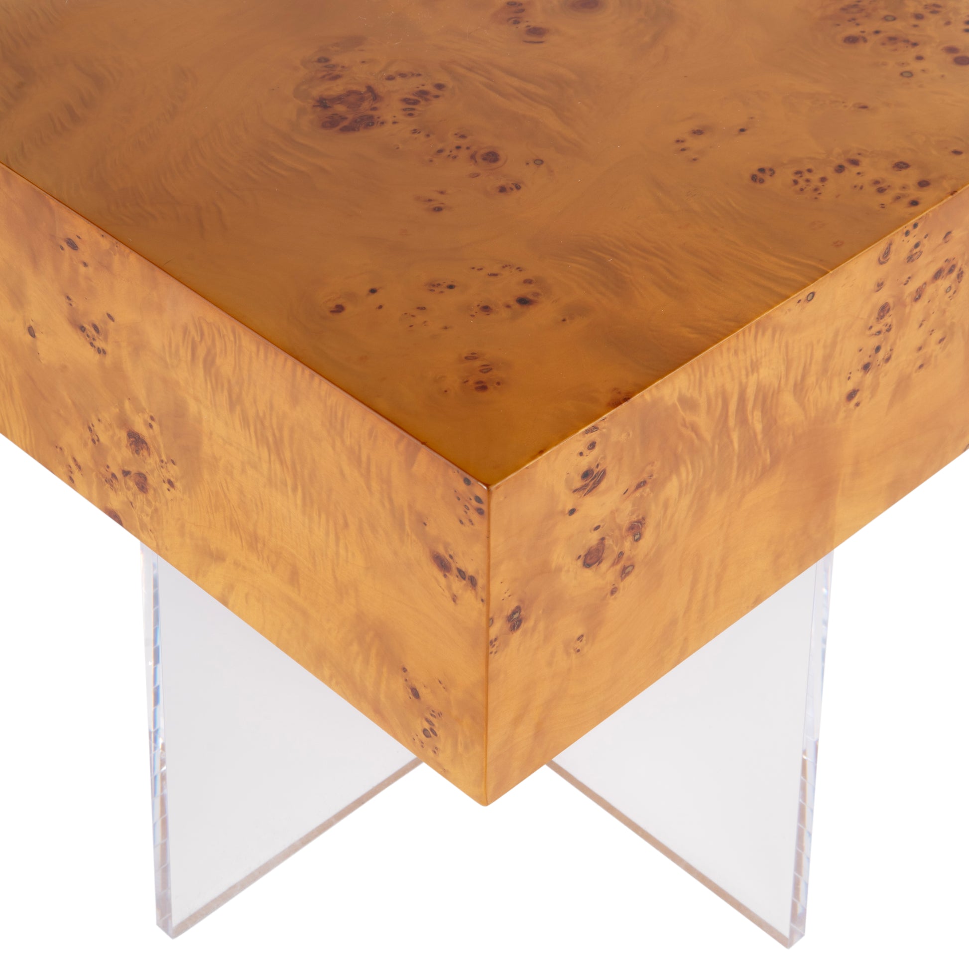 Butler Specialty Company Corsica 20 in. W Square Acrylic Side Table, Clear