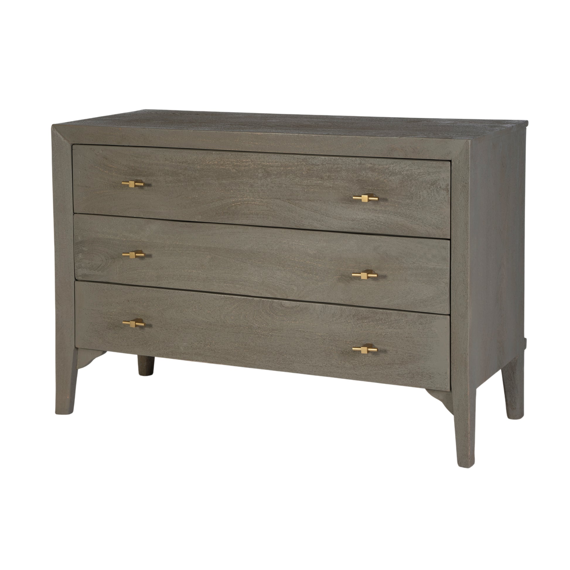 Butler Specialty Company Rockport 46 in. W Rectangular Wood 3 Drawer Dresser, Gray