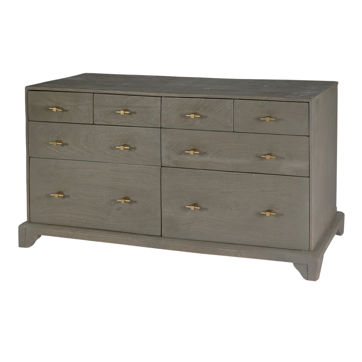 Butler Specialty Company Faro 55 in. W Rectangular Wood 8 Drawer Dresser, Gray
