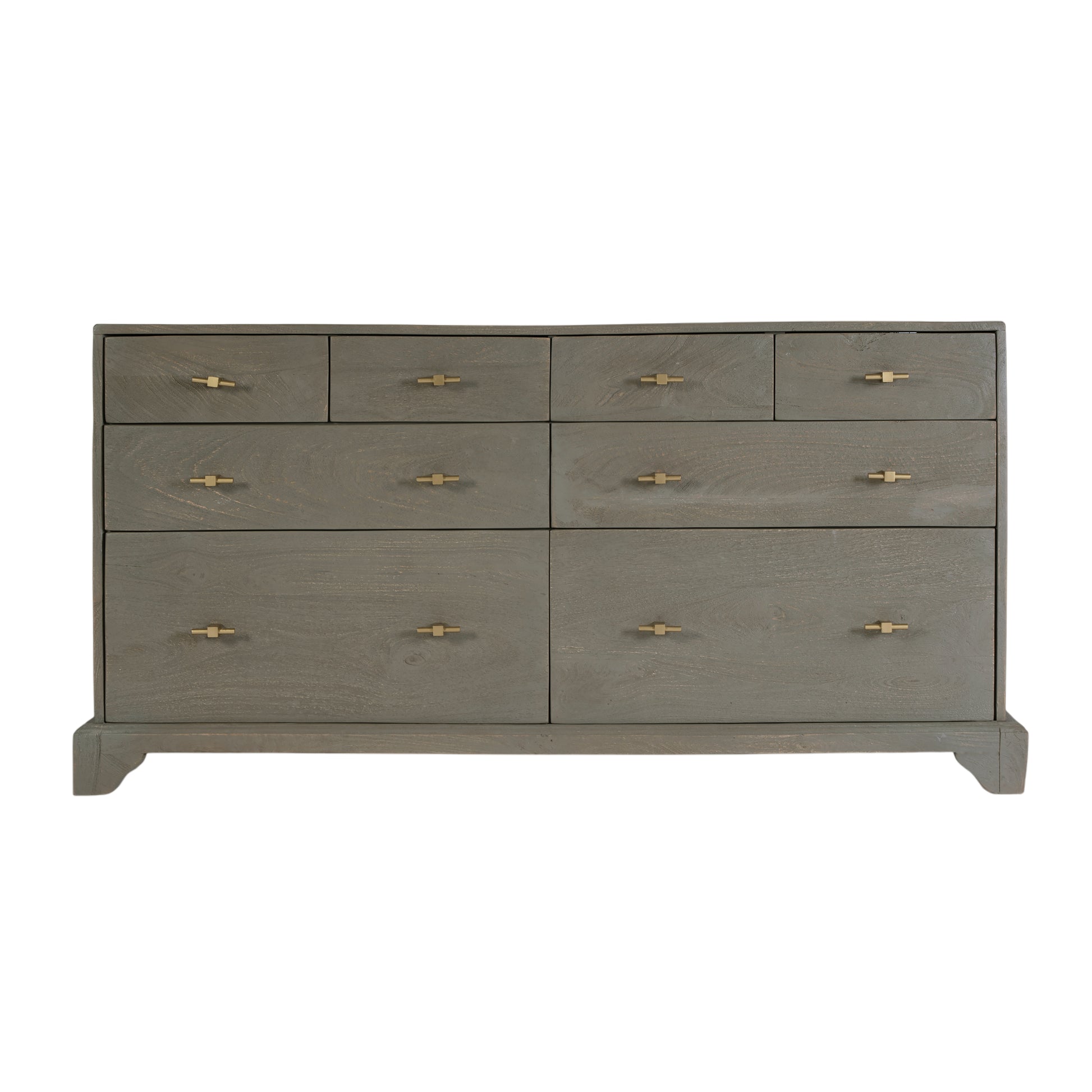 Butler Specialty Company Faro 55 in. W Rectangular Wood 8 Drawer Dresser, Gray