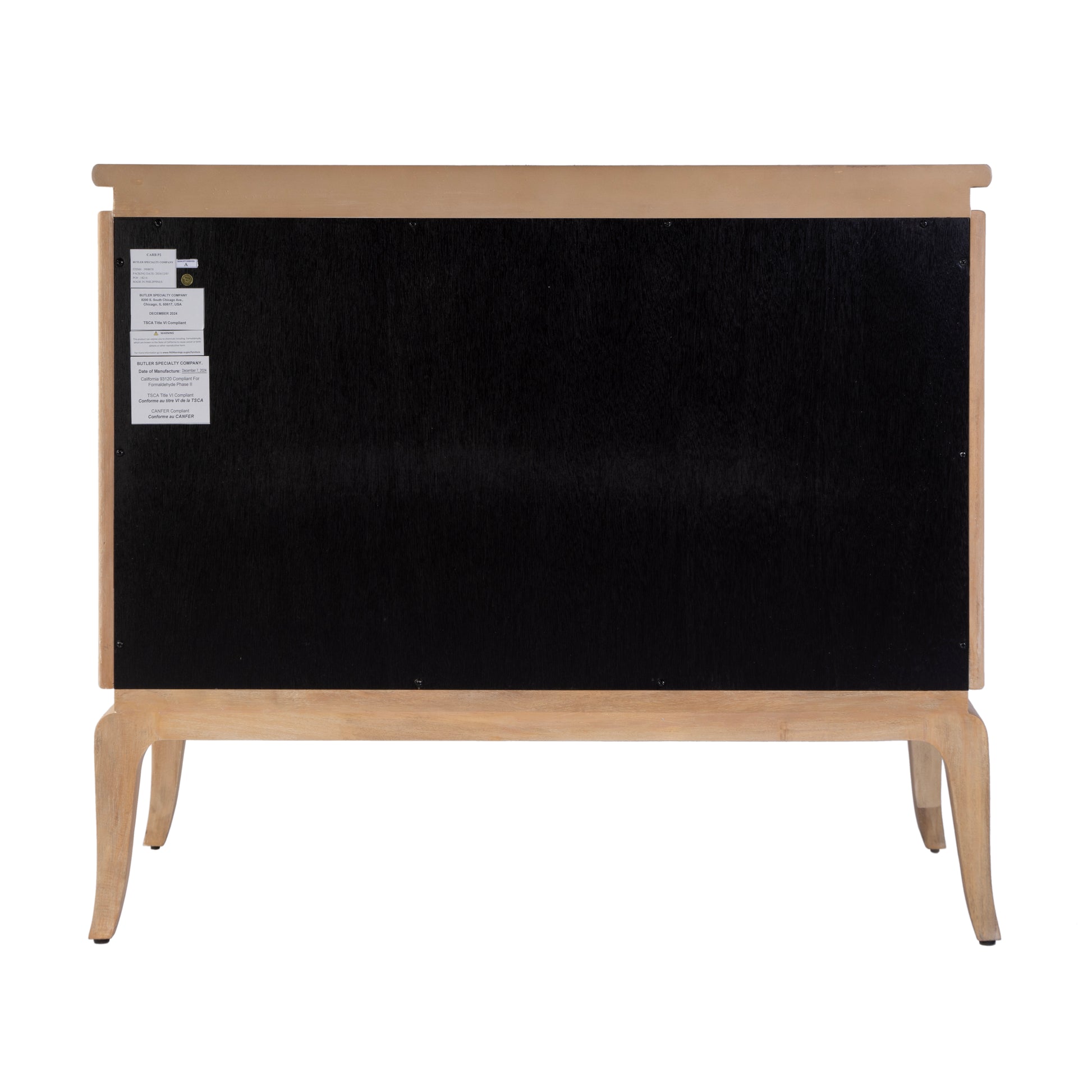Butler Specialty Company Karolina 40 in. W Wood 2 Door Accent Cabinet with Interior Shelves, Light Brown