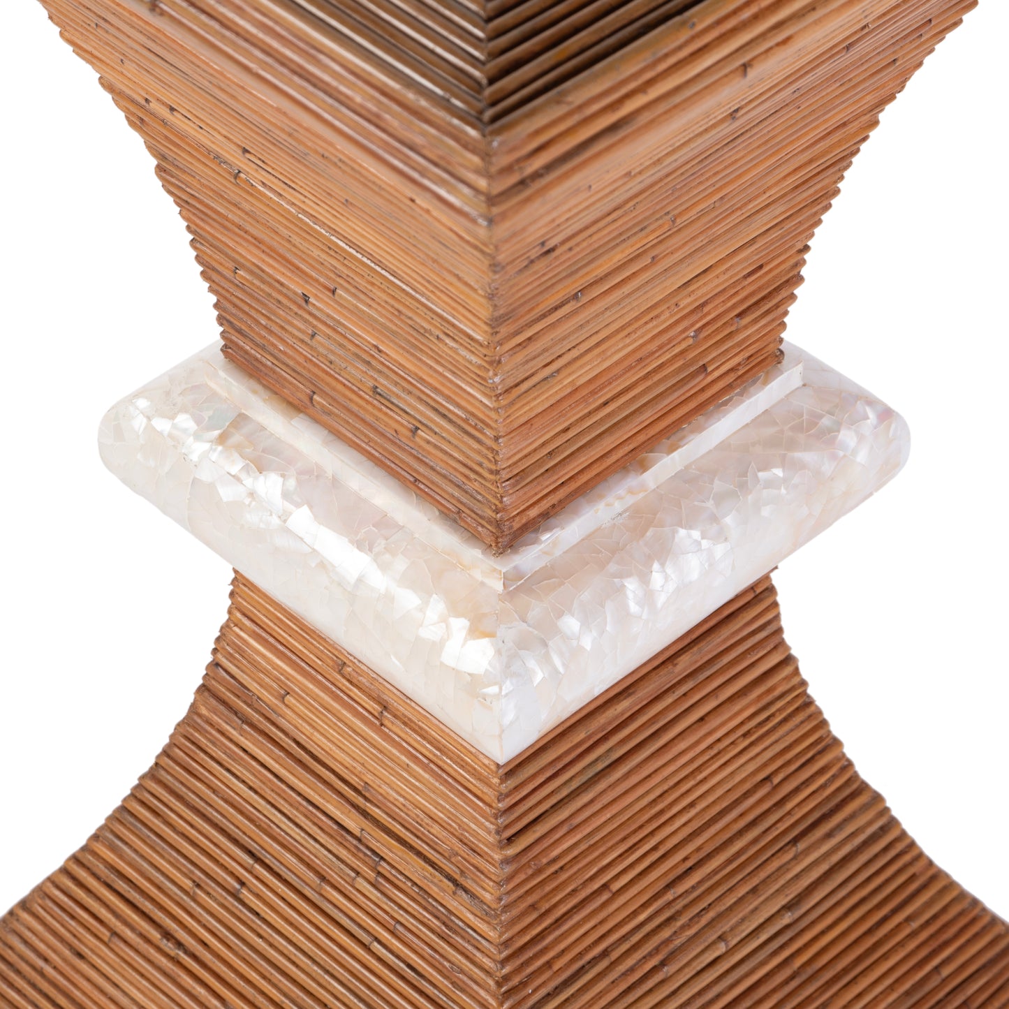 Butler Specialty Company Marikit 13 in. W Square Wood and Arorog Inlay Side Table, Brown
