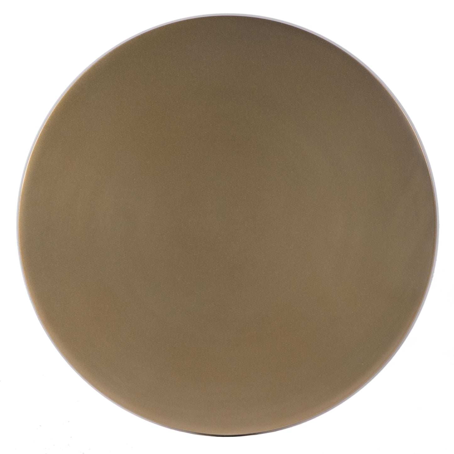 Butler Specialty Company Bartel 10.25 in. W Round Metal Pedestal Base End Table, Antique Gold