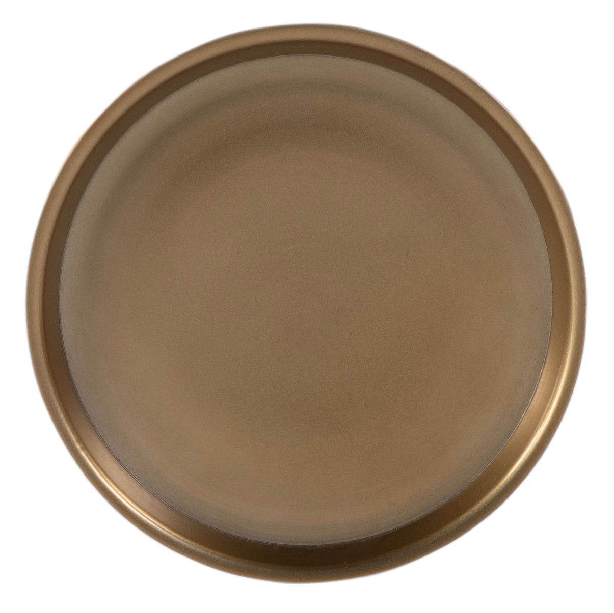 Butler Specialty Company Tilly 7 in. W Round All Metal Pedestal Base End Table, Antique Gold