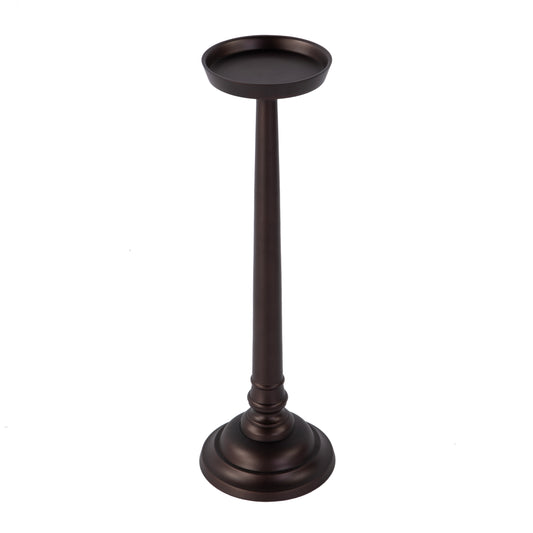 Butler Specialty Company Tilly 7 in. W Round All Metal Pedestal Base End Table, Bronze