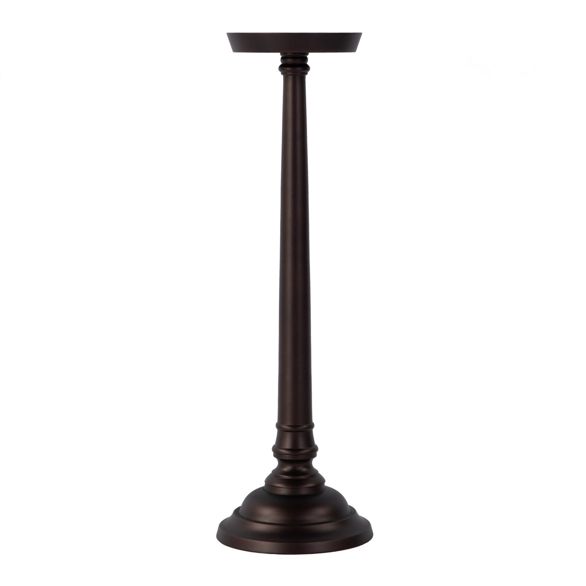 Butler Specialty Company Tilly 7 in. W Round All Metal Pedestal Base End Table, Bronze