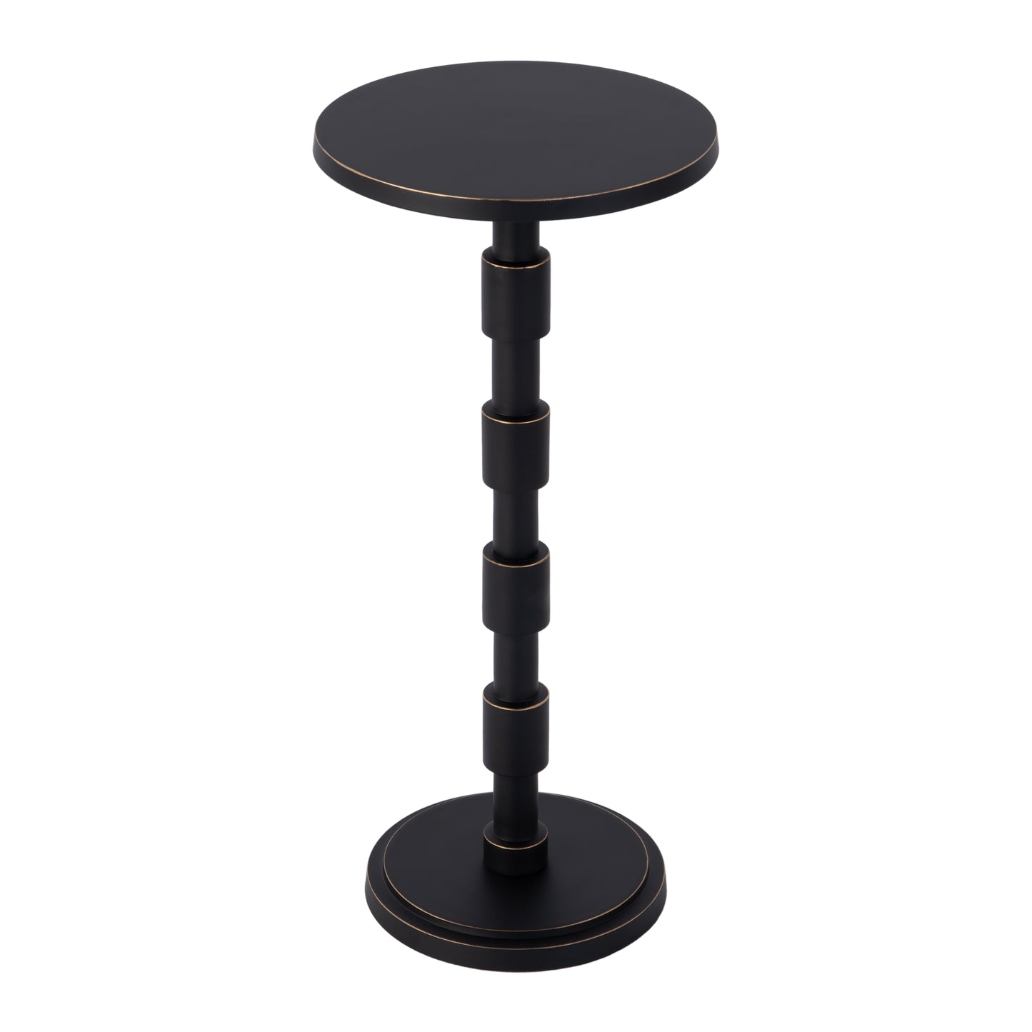 Butler Specialty Company Delano 10 in. W Round All Metal Pedestal Base End Table, Bronze