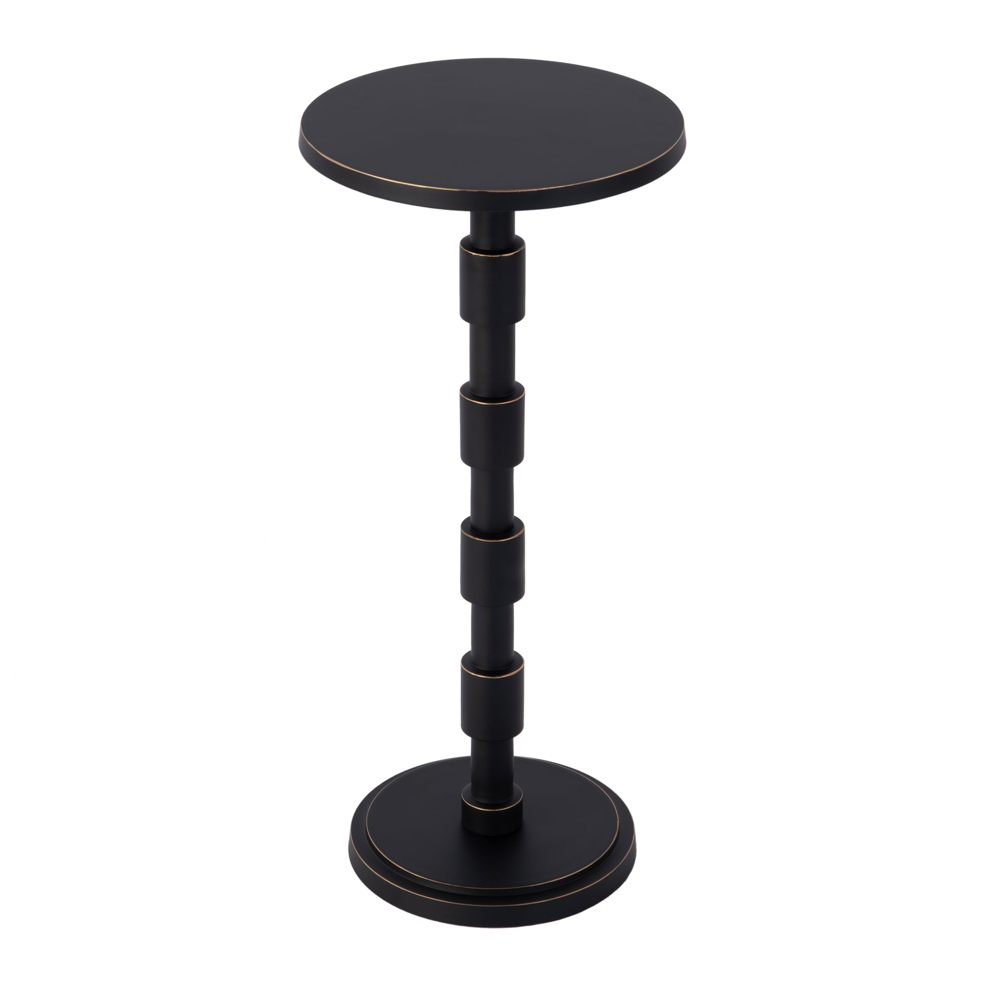 Butler Specialty Company Delano 10 in. W Round All Metal Pedestal Base End Table, Bronze