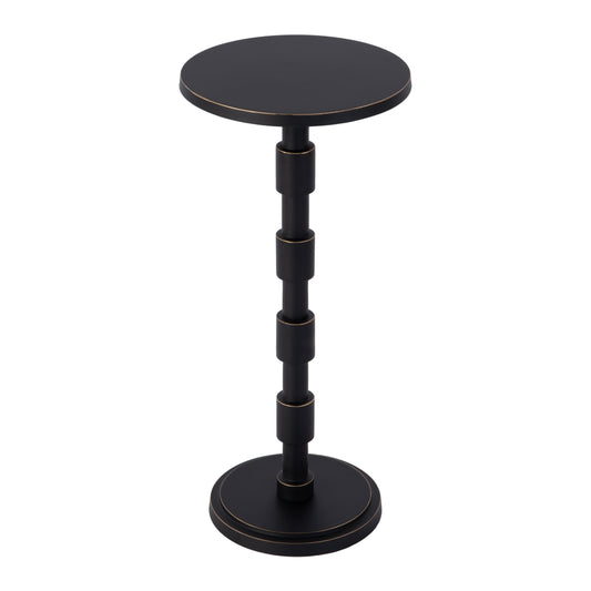 Butler Specialty Company Delano 10 in. W Round All Metal Pedestal Base End Table, Bronze