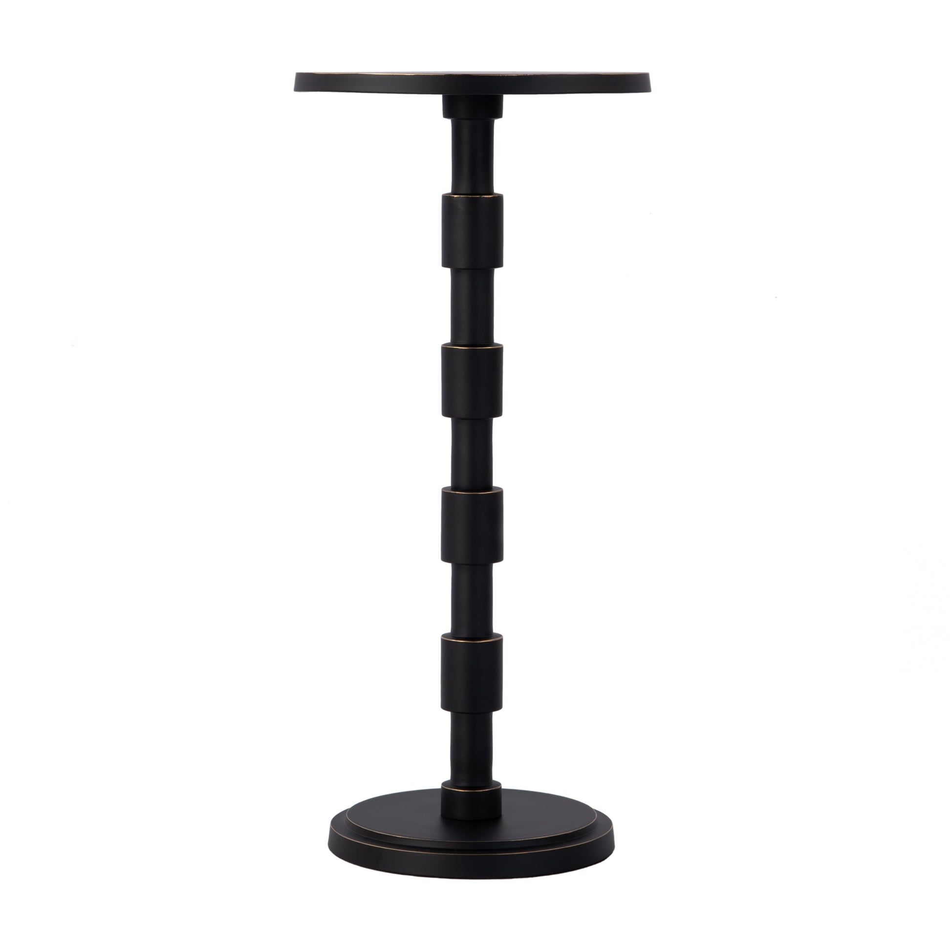 Butler Specialty Company Delano 10 in. W Round All Metal Pedestal Base End Table, Bronze