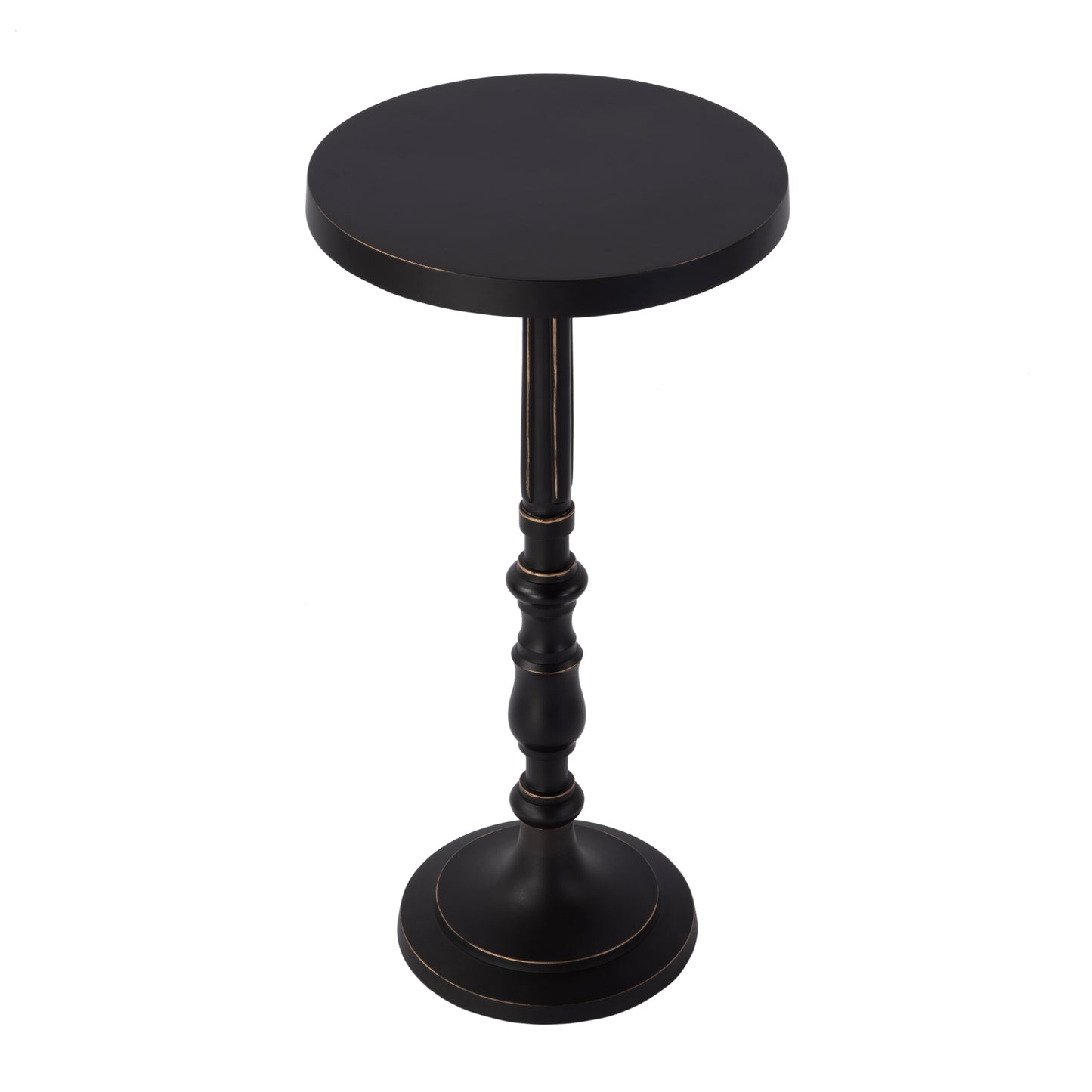 Butler Specialty Company Heidi 12 in. W Round All Metal Pedestal Base End Table, Bronze