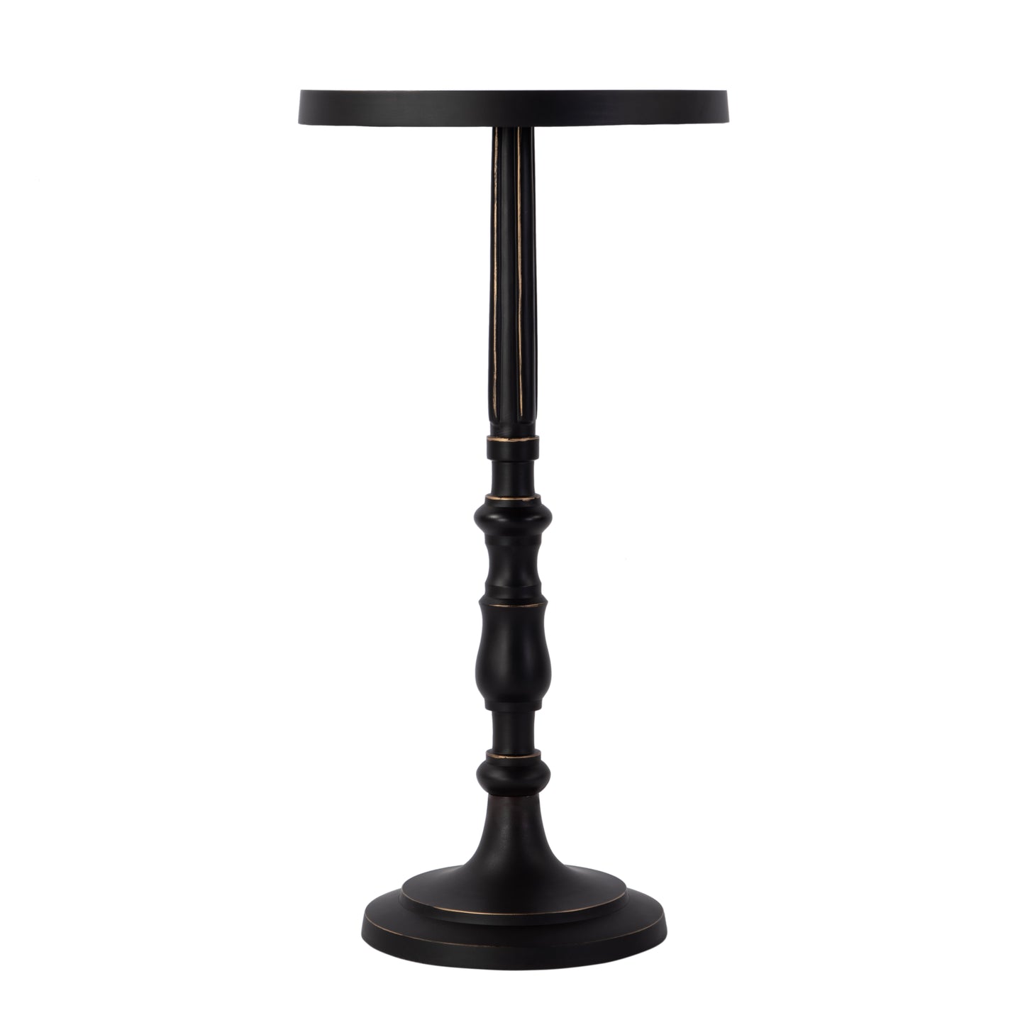 Butler Specialty Company Heidi 12 in. W Round All Metal Pedestal Base End Table, Bronze