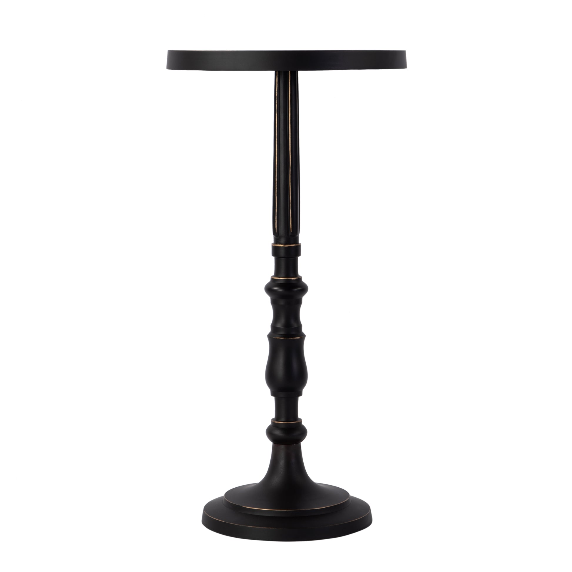 Butler Specialty Company Heidi 12 in. W Round All Metal Pedestal Base End Table, Bronze