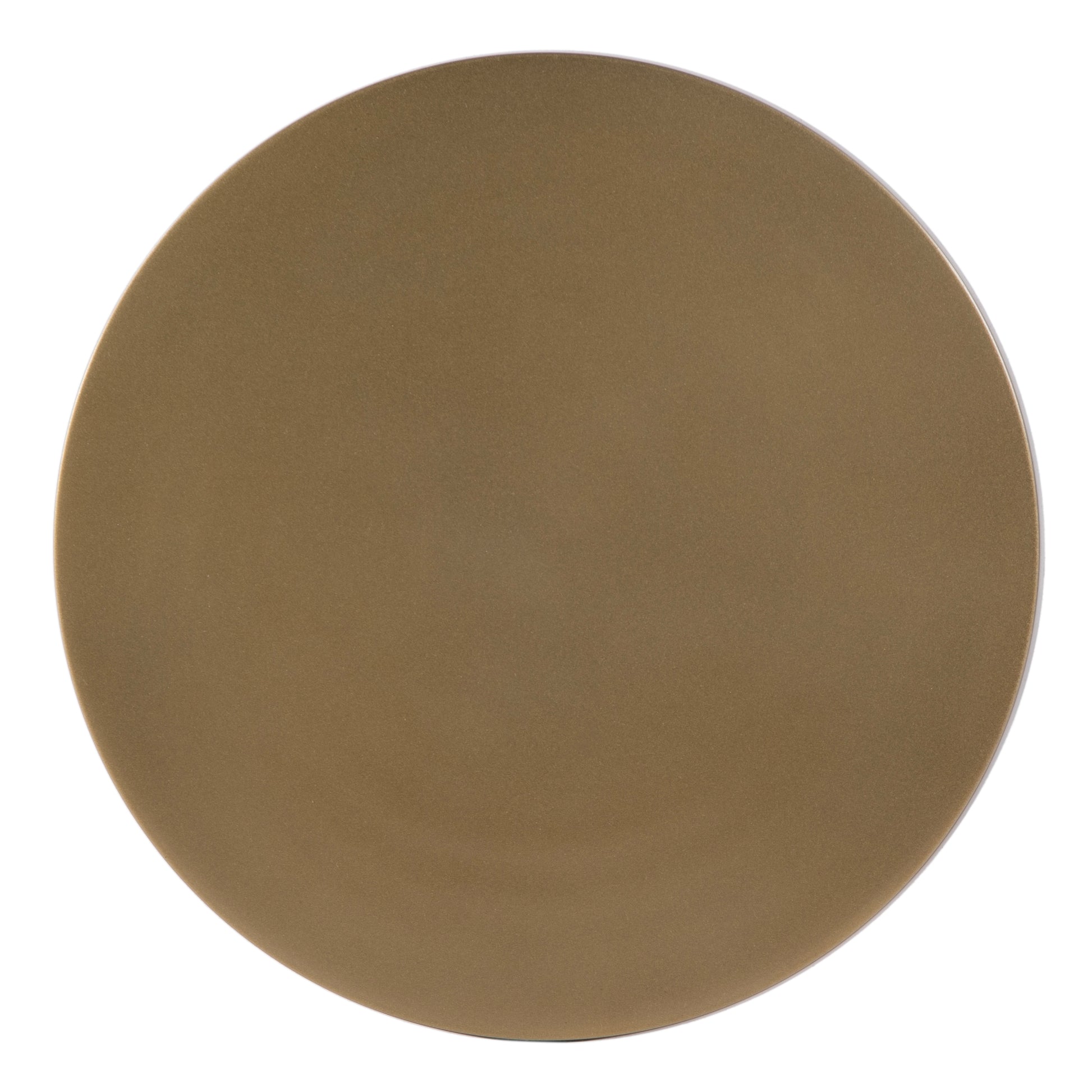 Butler Specialty Company Mario 10 in. W Round All Metal Pedestal Base End Table, Antique Gold