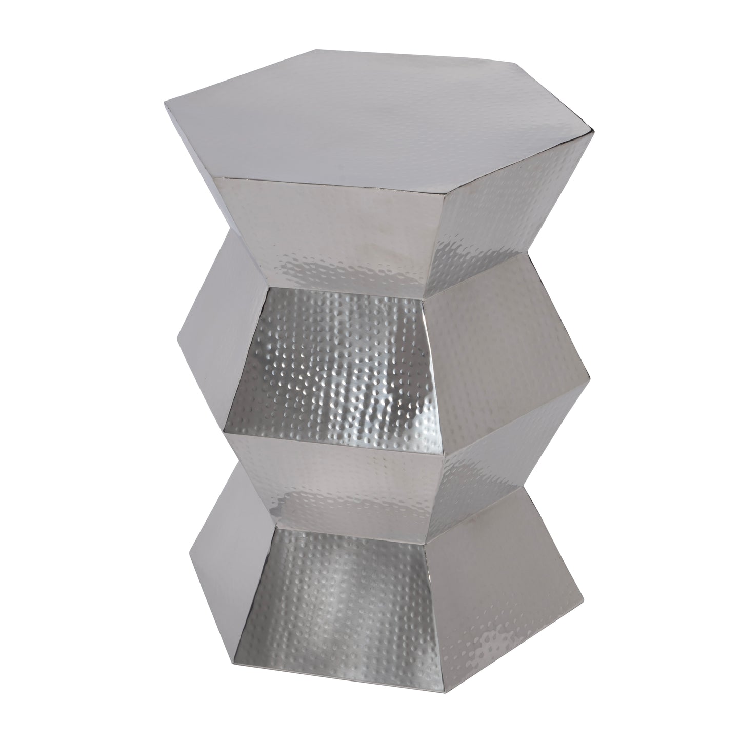Butler Specialty Company Renzo 16 in. W Stainless Steel Modern End Table, Silver