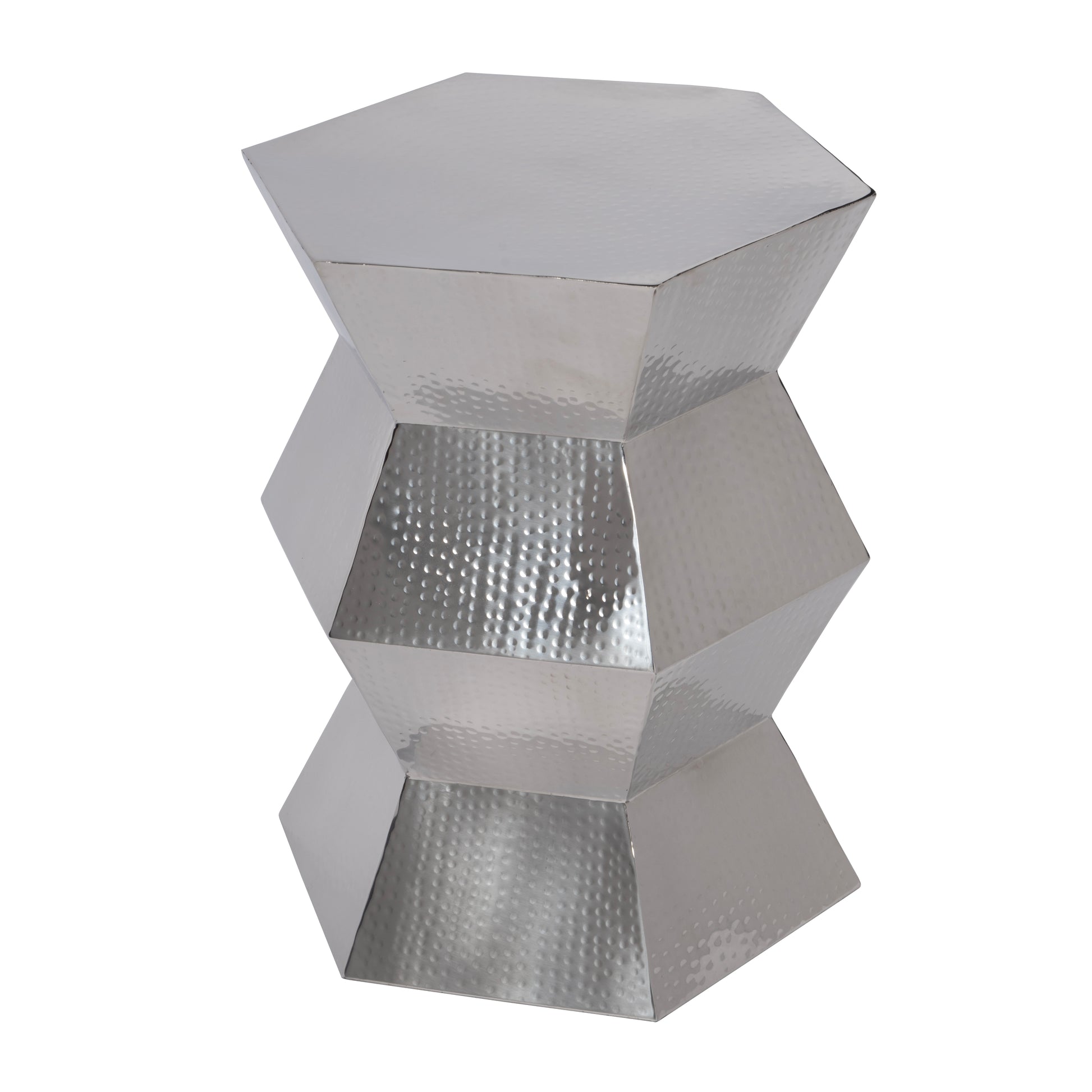Butler Specialty Company Renzo 16 in. W Stainless Steel Modern End Table, Silver